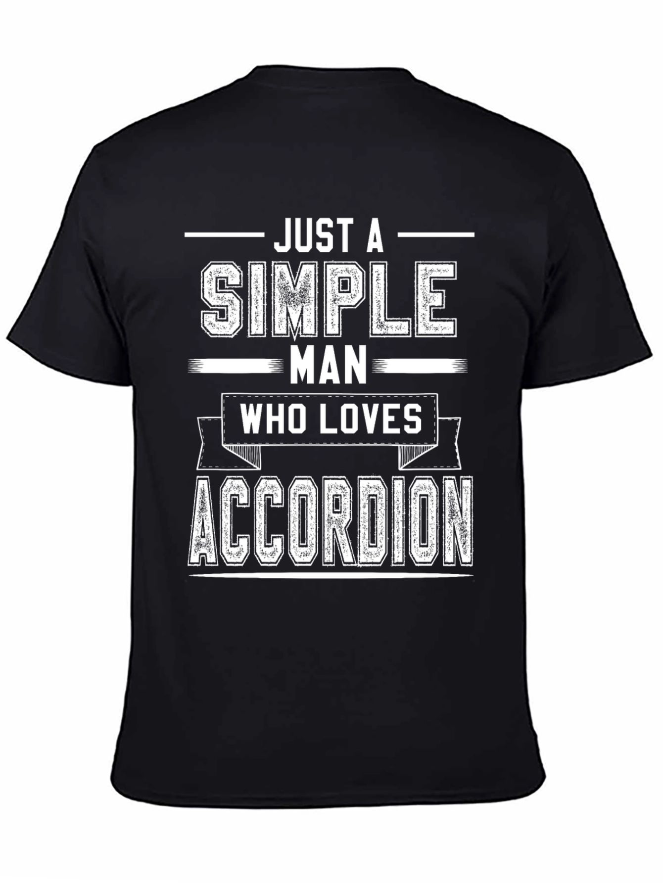 Simple Man Accordion Lover T-Shirt