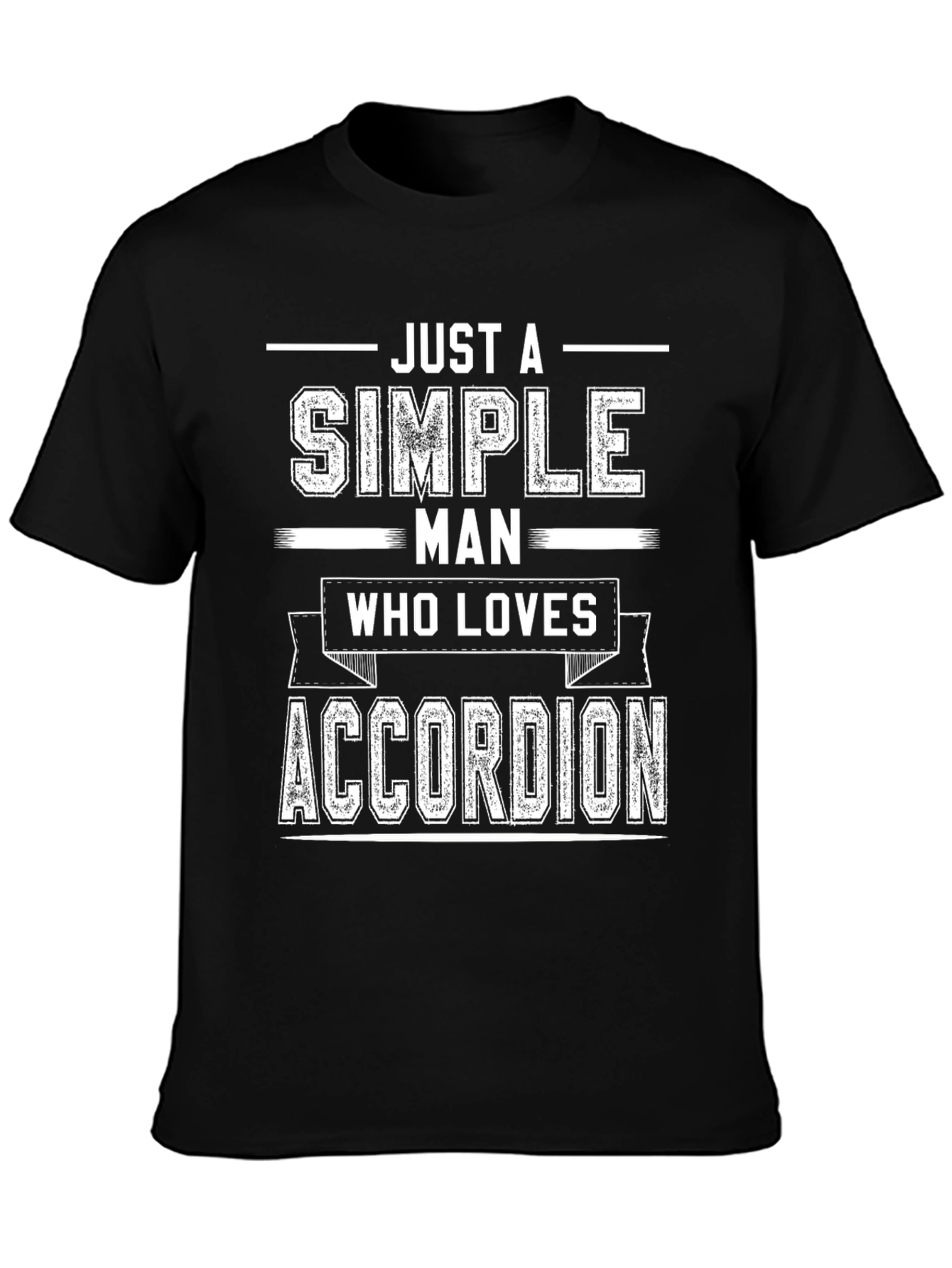 Simple Man Accordion Lover T-Shirt