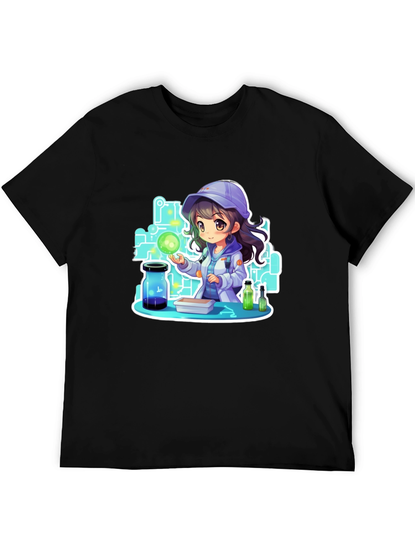 Scientist Girl T-Shirt - Black
