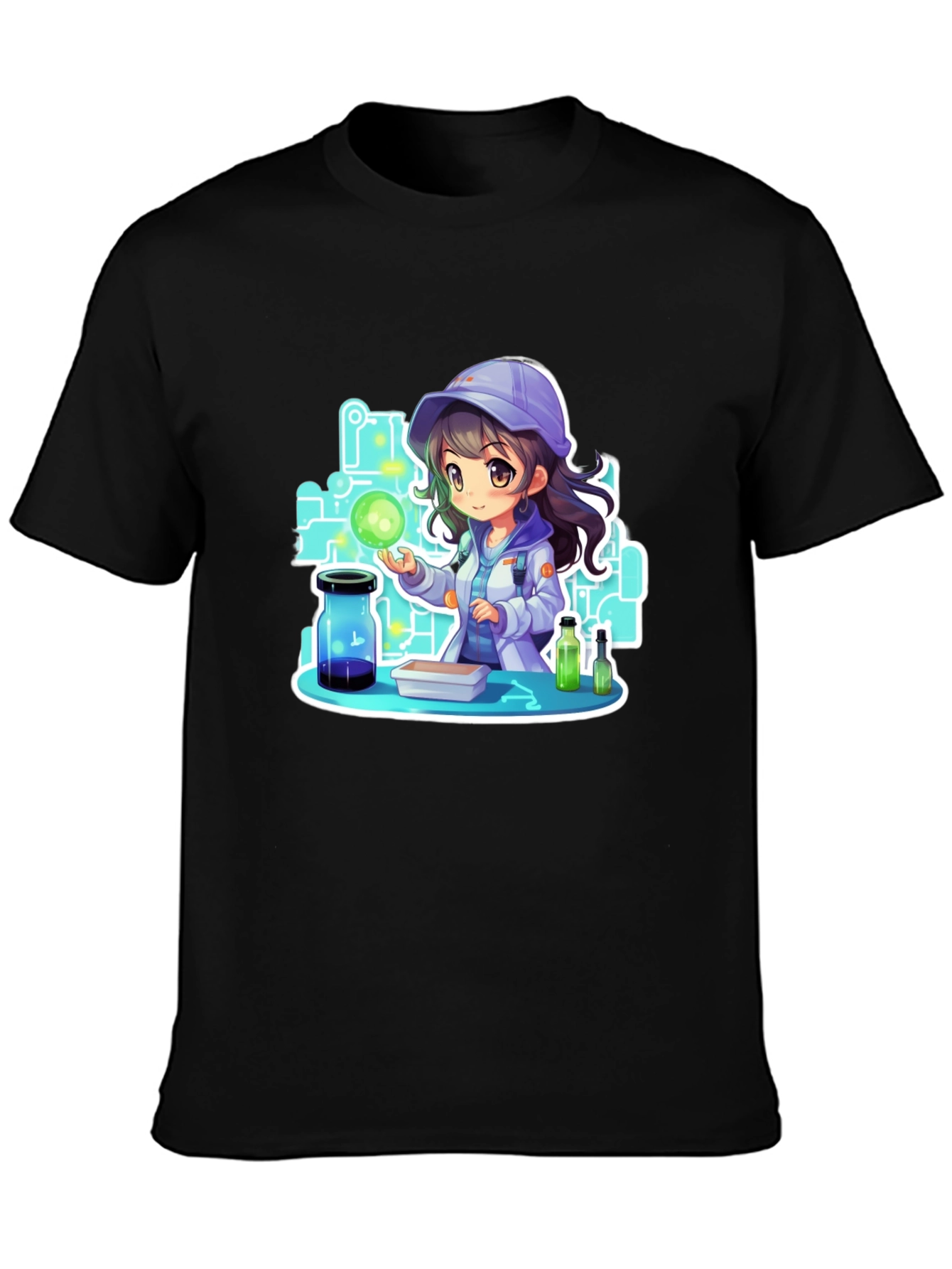 Scientist Girl T-Shirt - Black