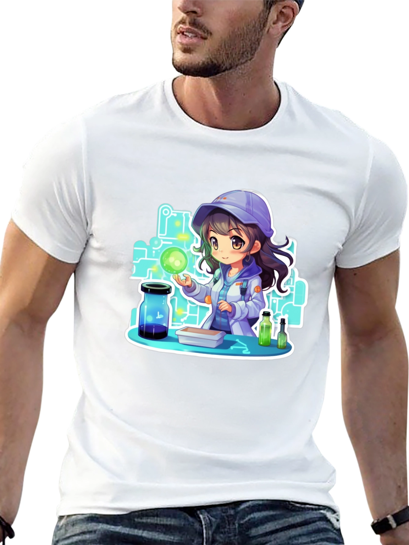 Scientist Girl T-Shirt - Black