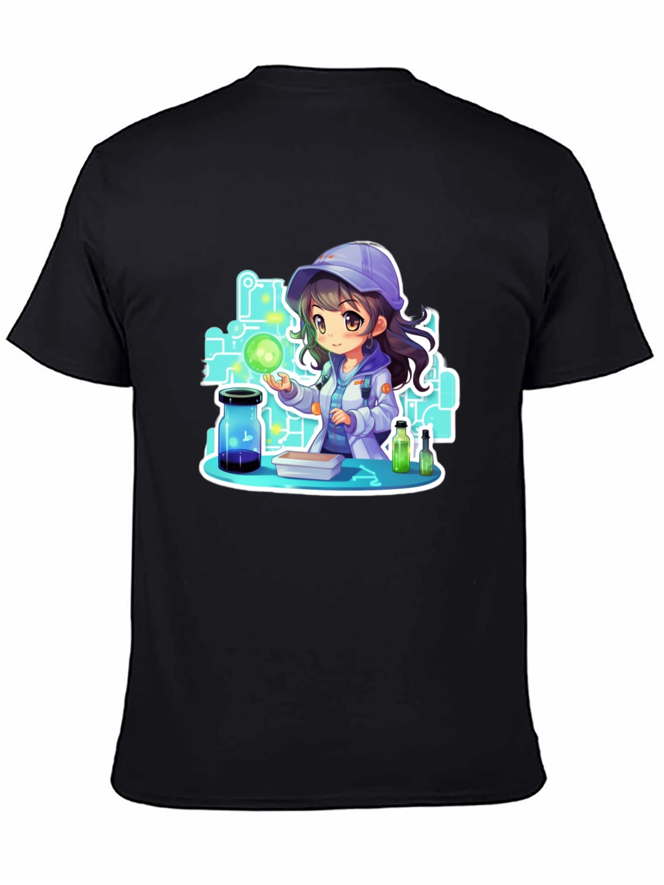 Scientist Girl T-Shirt - Black