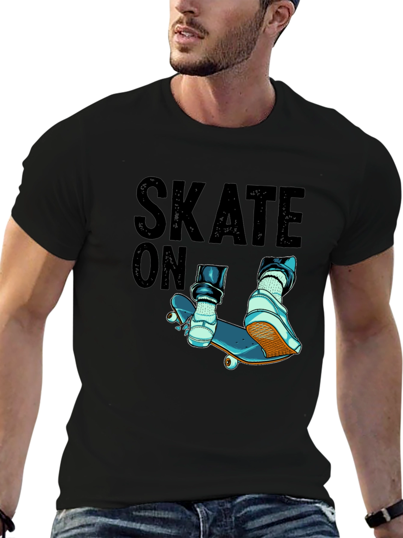 Skate On T-Shirt - Stylish Skateboard Design