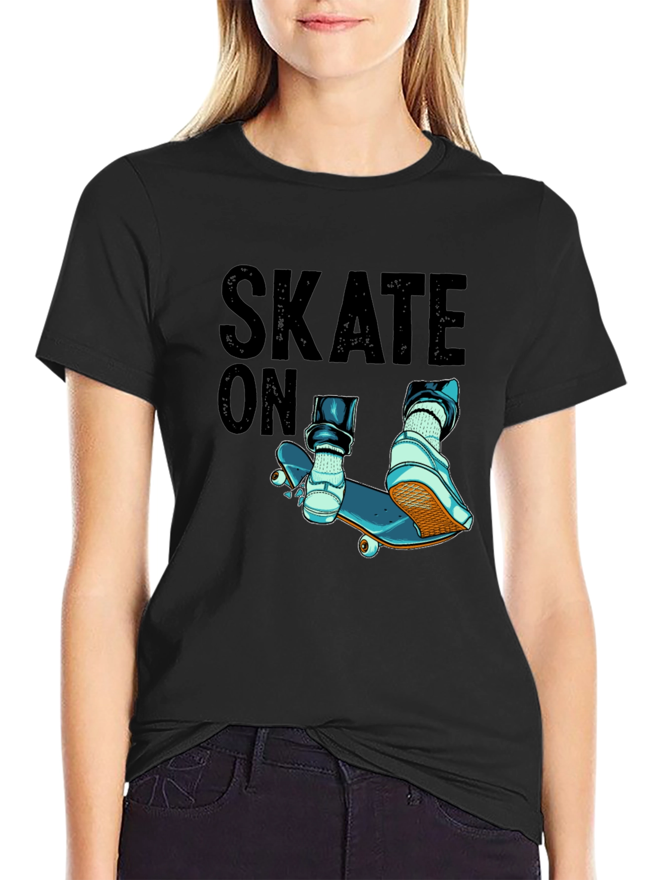 Skate On T-Shirt - Stylish Skateboard Design
