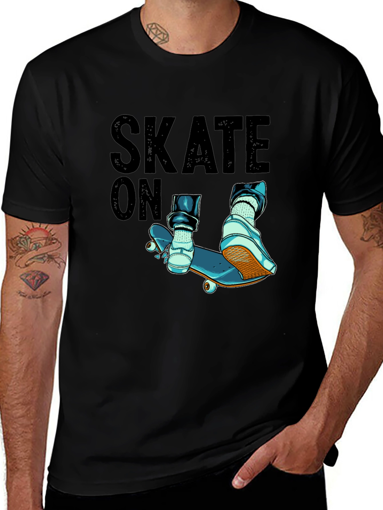 Skate On T-Shirt - Stylish Skateboard Design