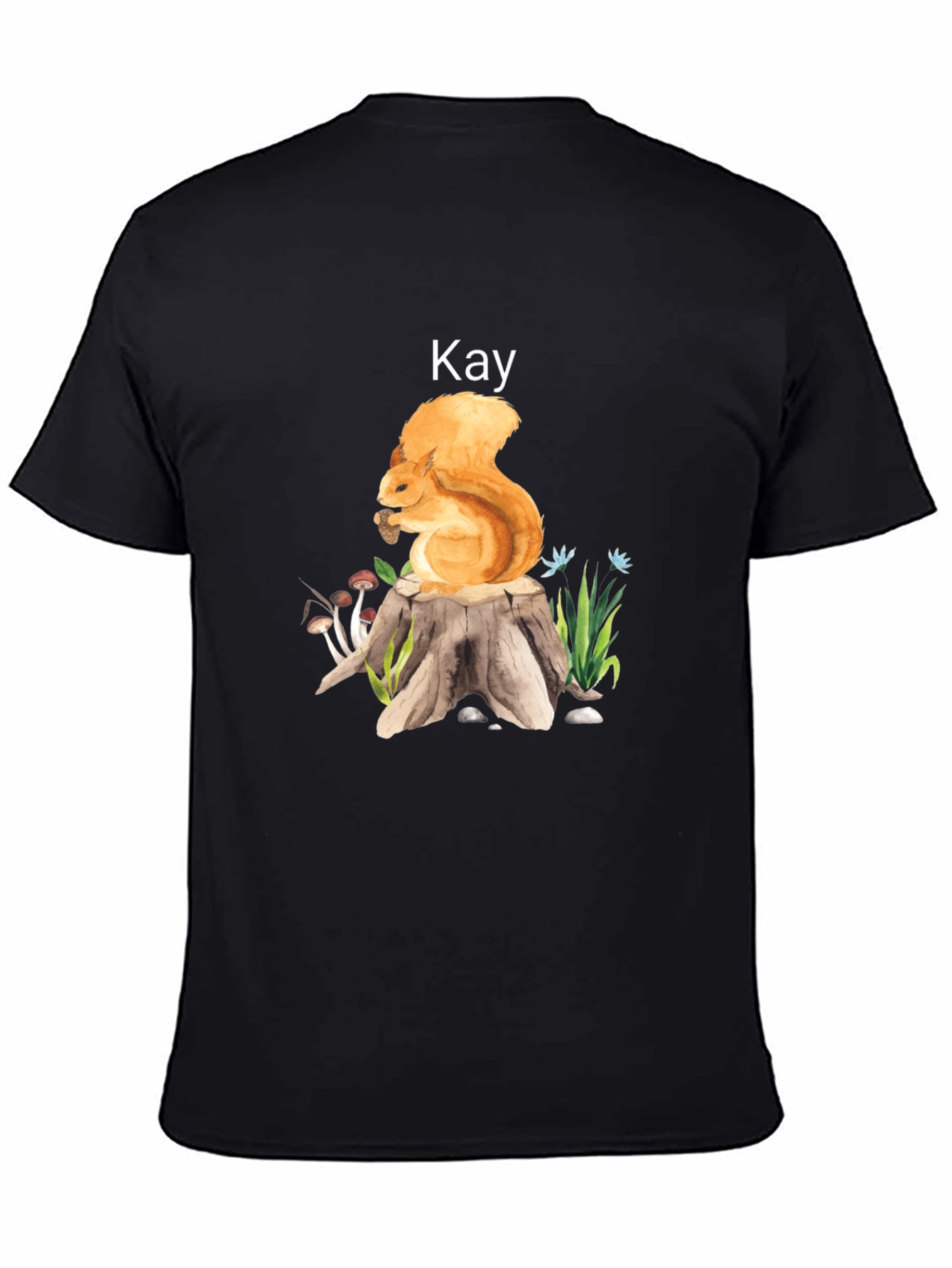 Squirrel on Stump T-Shirt - Kay
