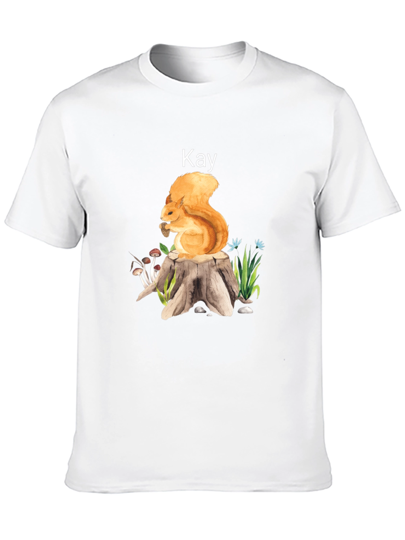 Squirrel on Stump T-Shirt - Kay