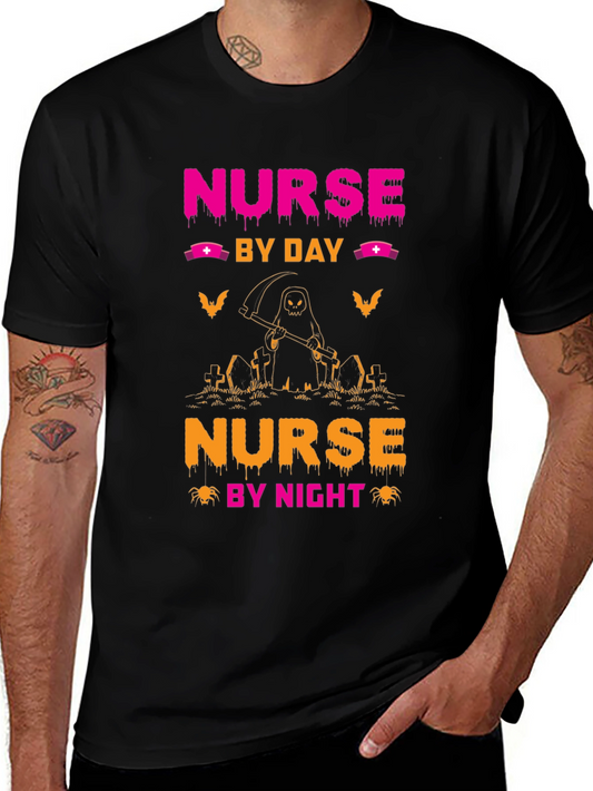Nurse by Day Nurse by Night Halloween T-Shirt