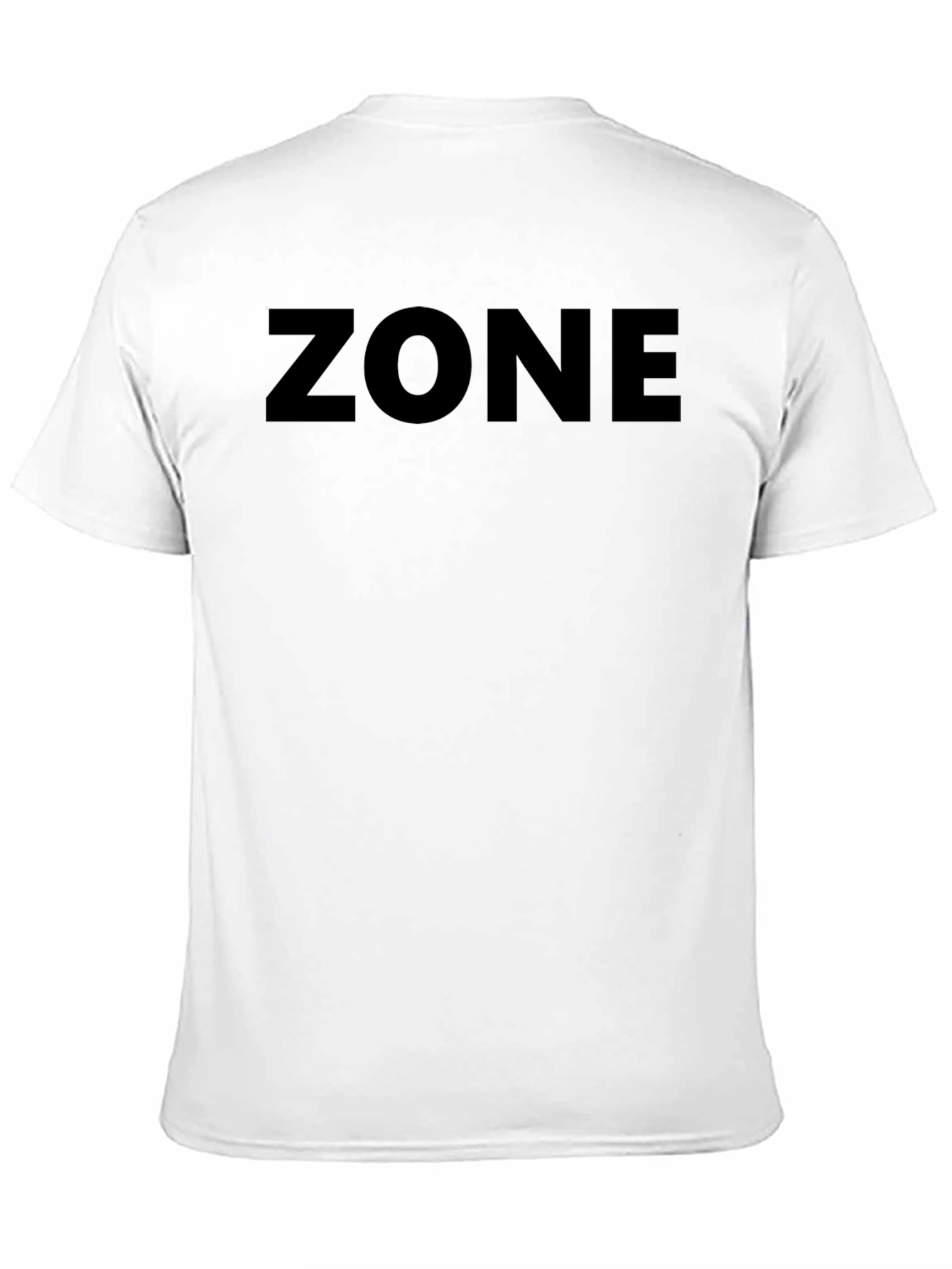 Mens Black ZONE Graphic T-Shirt - Casual Style