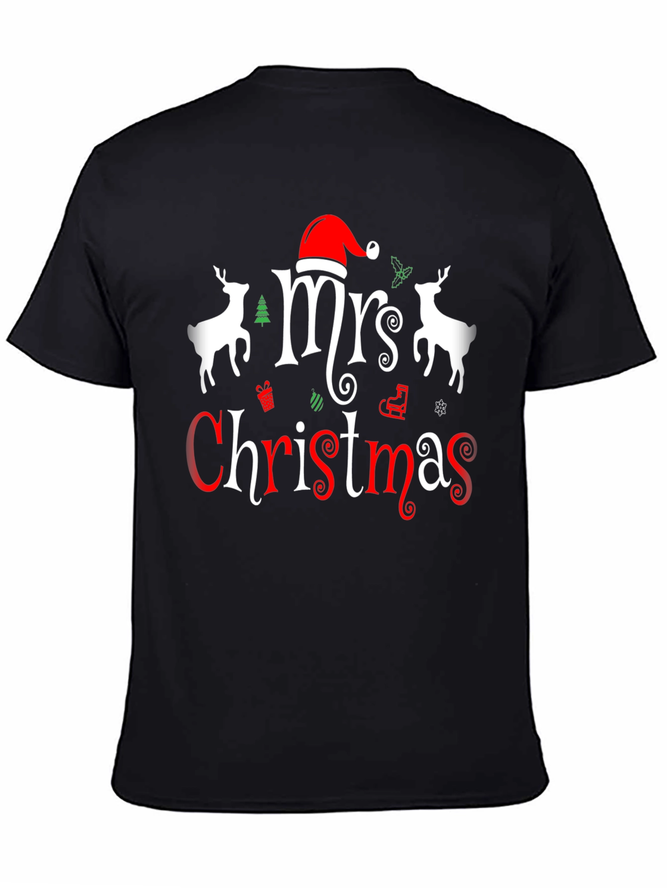 Mrs. Christmas Graphic Tee - Holiday Festive Shirt