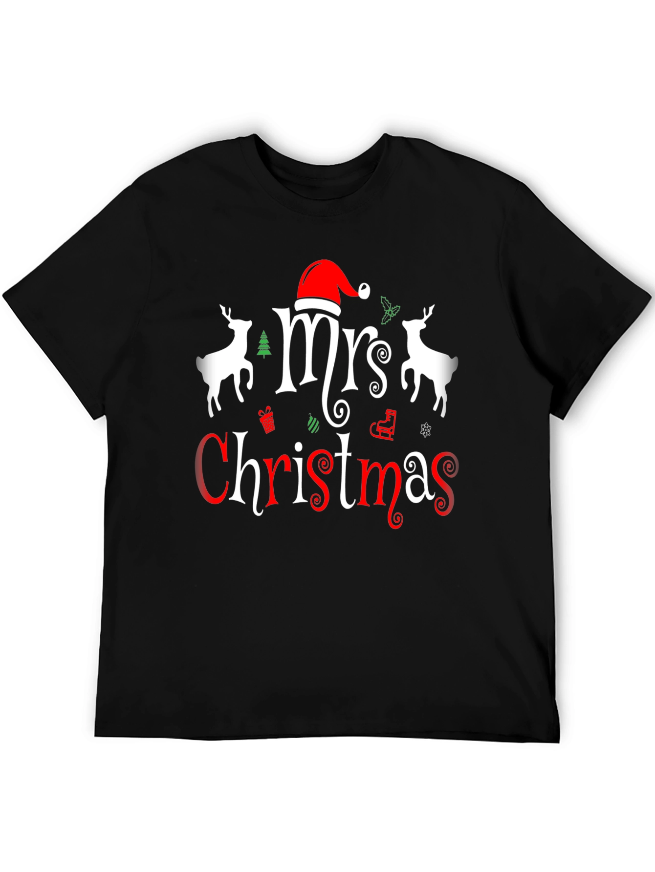 Mrs. Christmas Graphic Tee - Holiday Festive Shirt