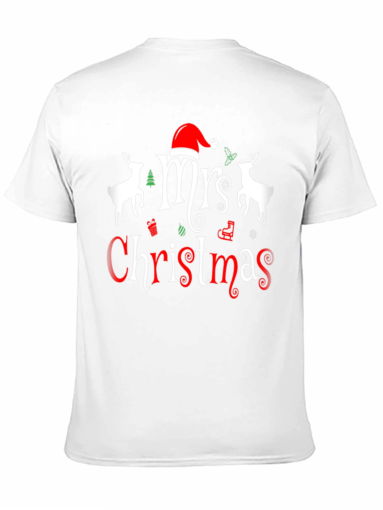 Mrs. Christmas Graphic Tee - Holiday Festive Shirt