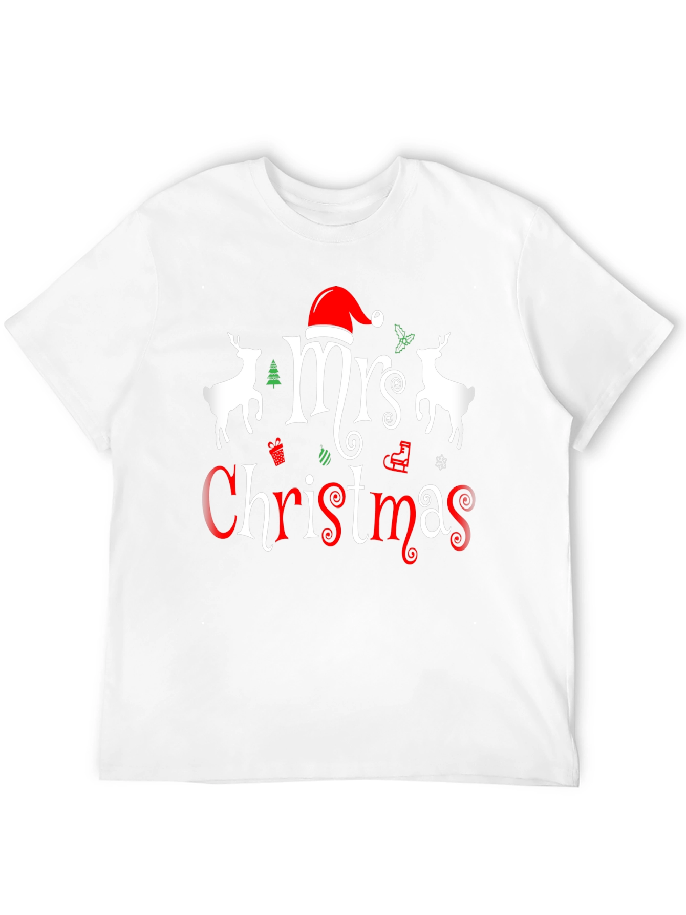 Mrs. Christmas Graphic Tee - Holiday Festive Shirt