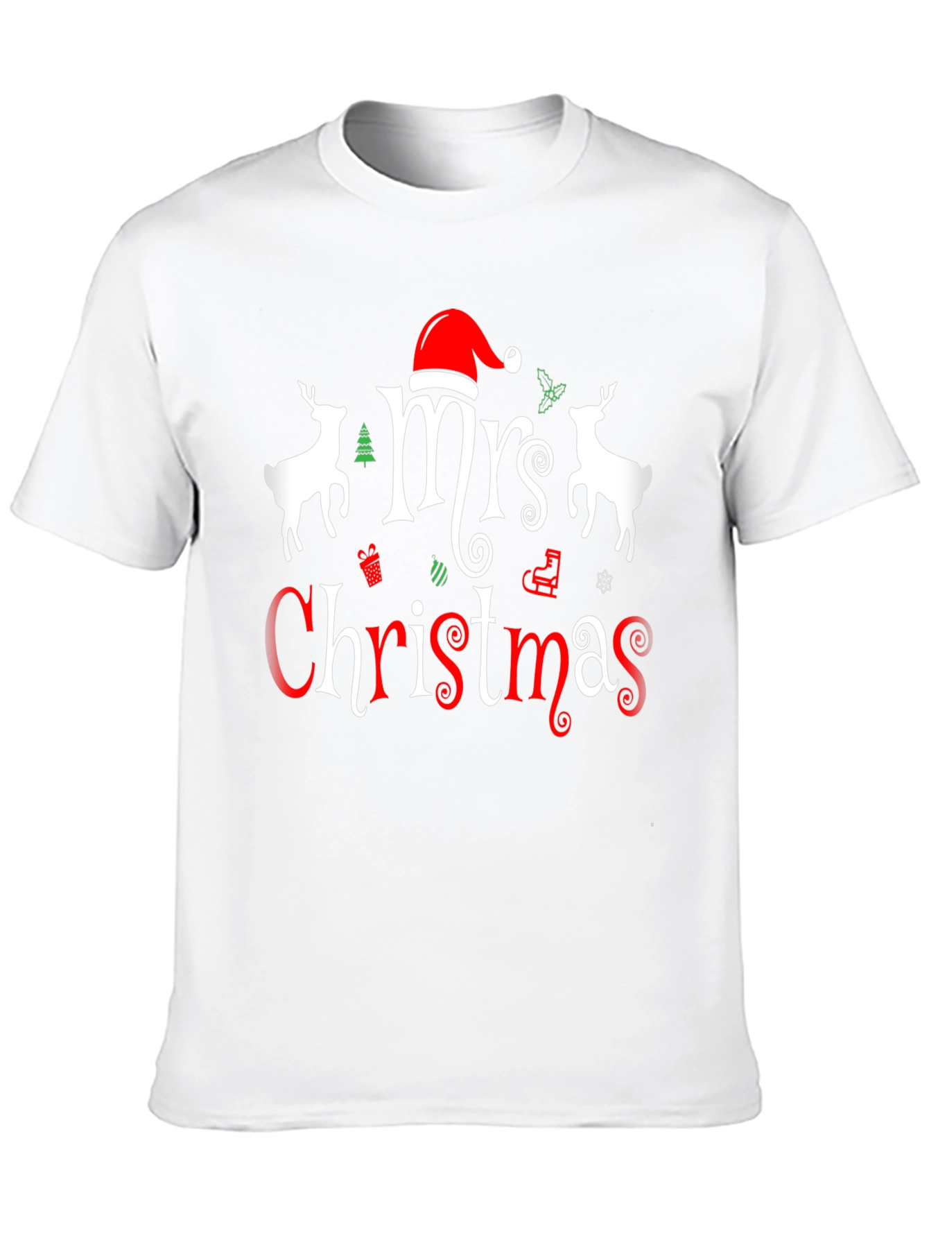 Mrs. Christmas Graphic Tee - Holiday Festive Shirt