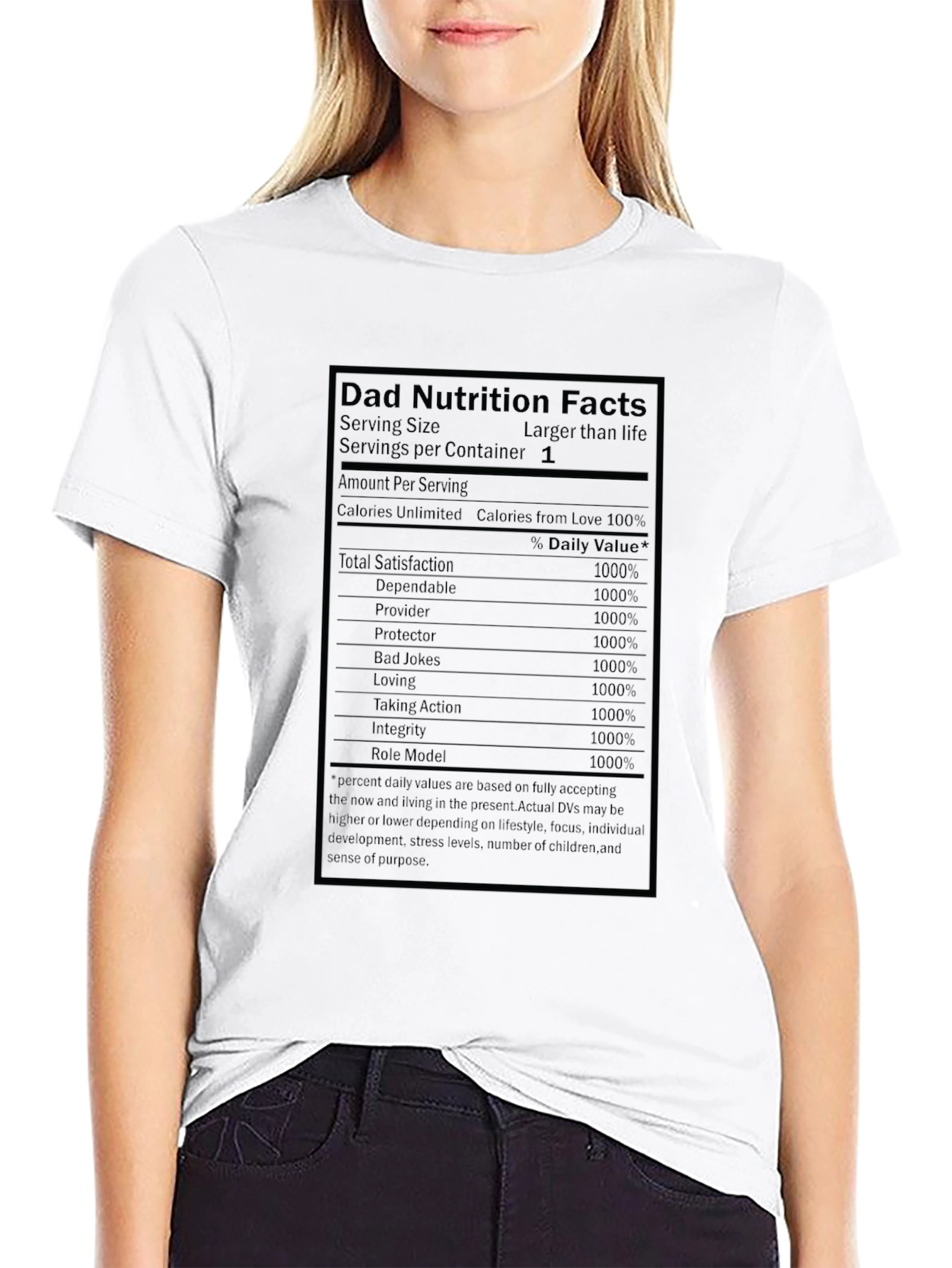 Dad Nutrition Facts T-Shirt - Funny Fathers Day Gift