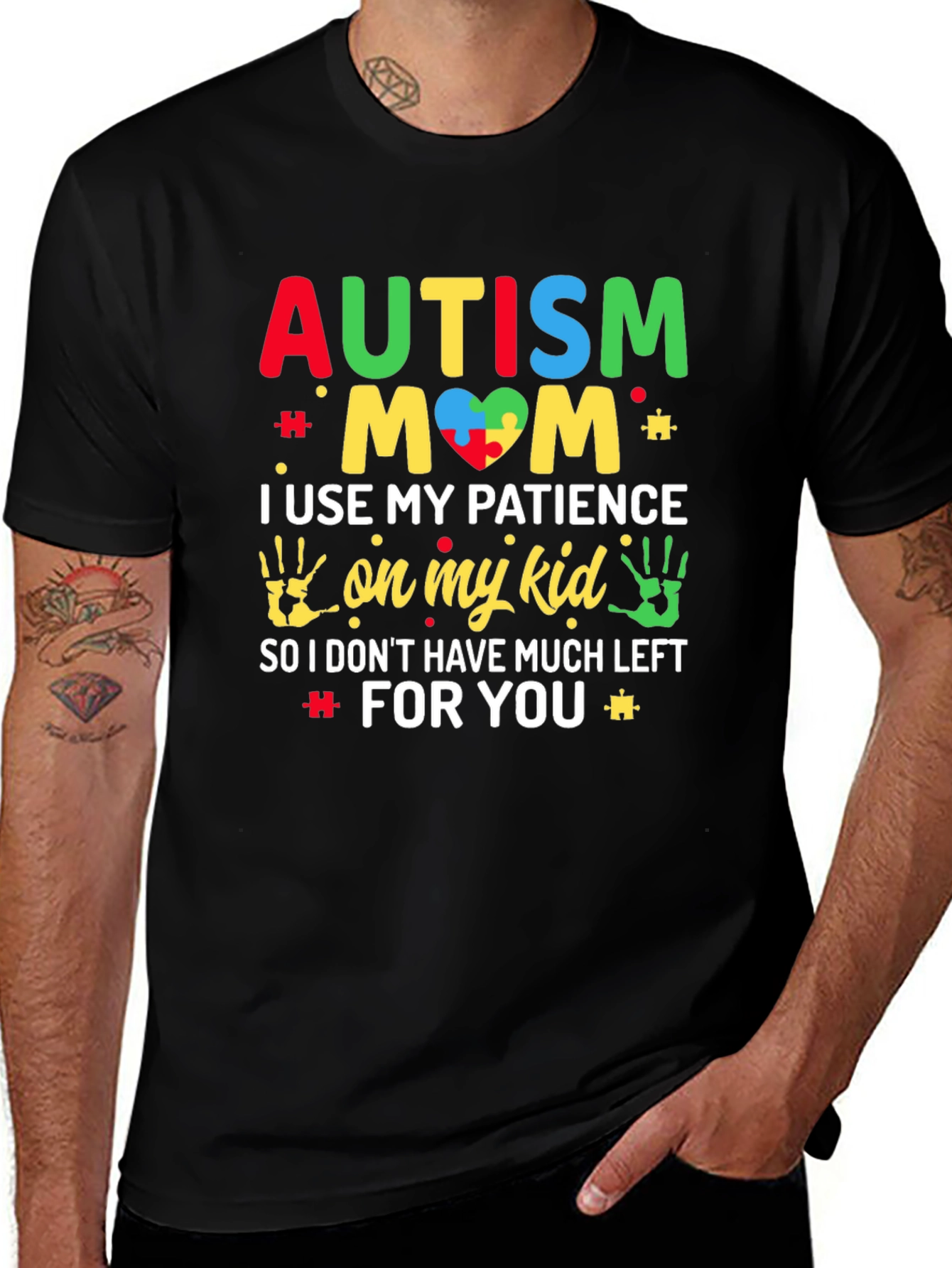 Autism Mom Graphic Tee Support Awareness