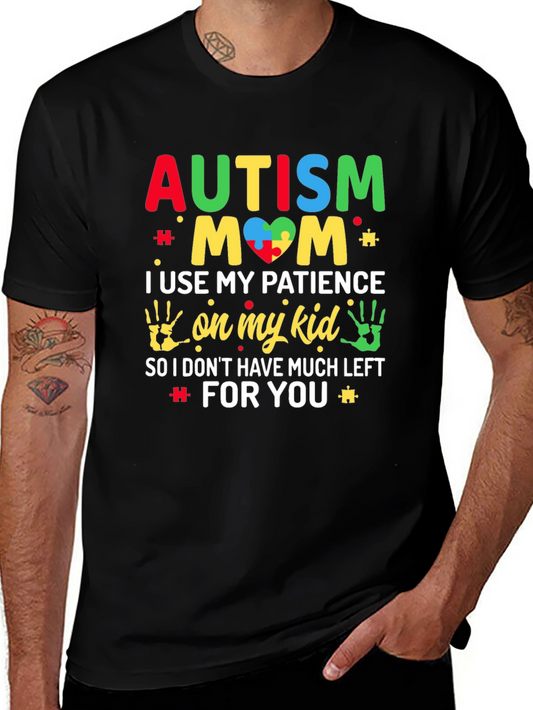 Autism Mom Graphic Tee Support Awareness