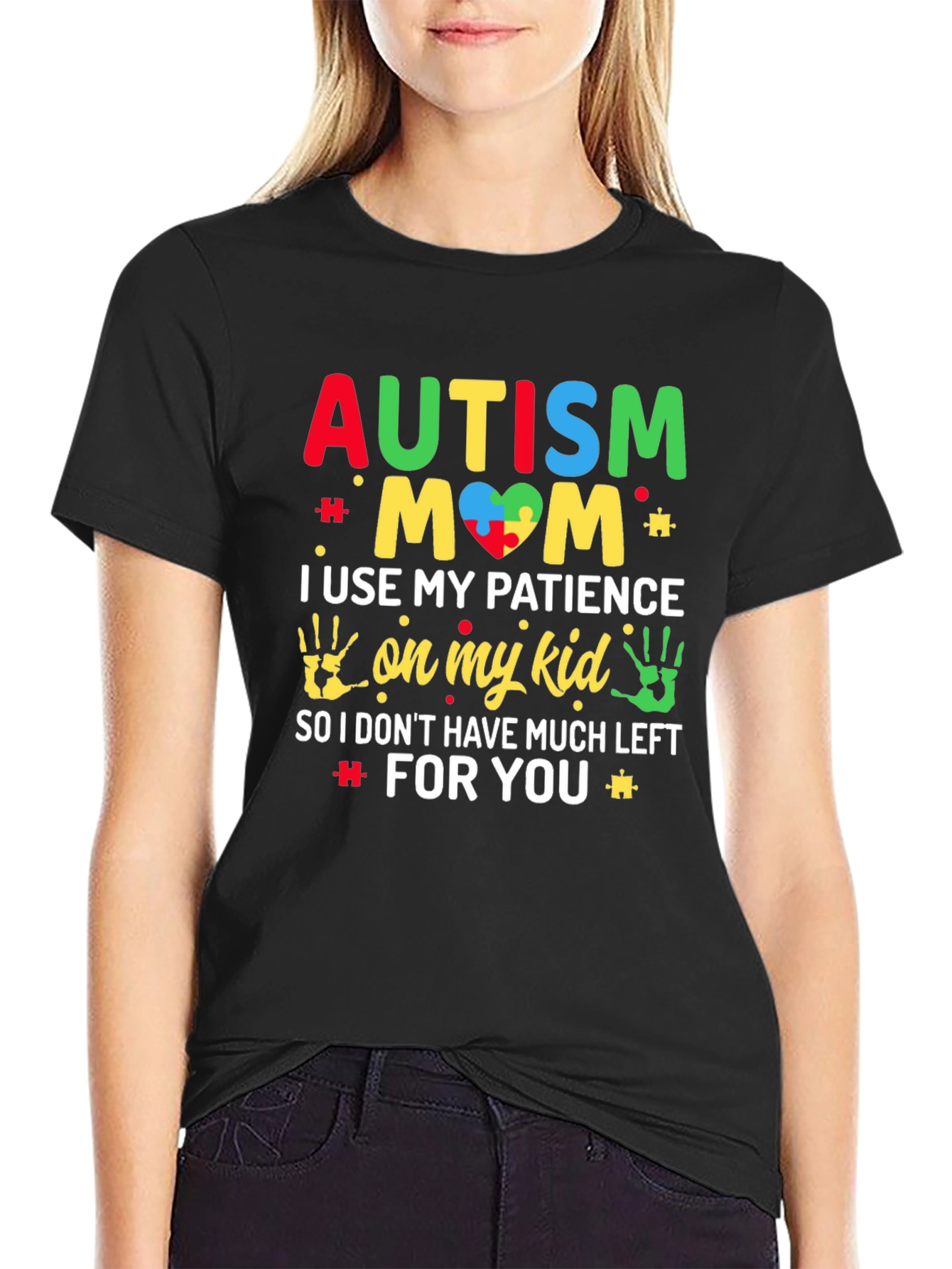 Autism Mom Graphic Tee Support Awareness