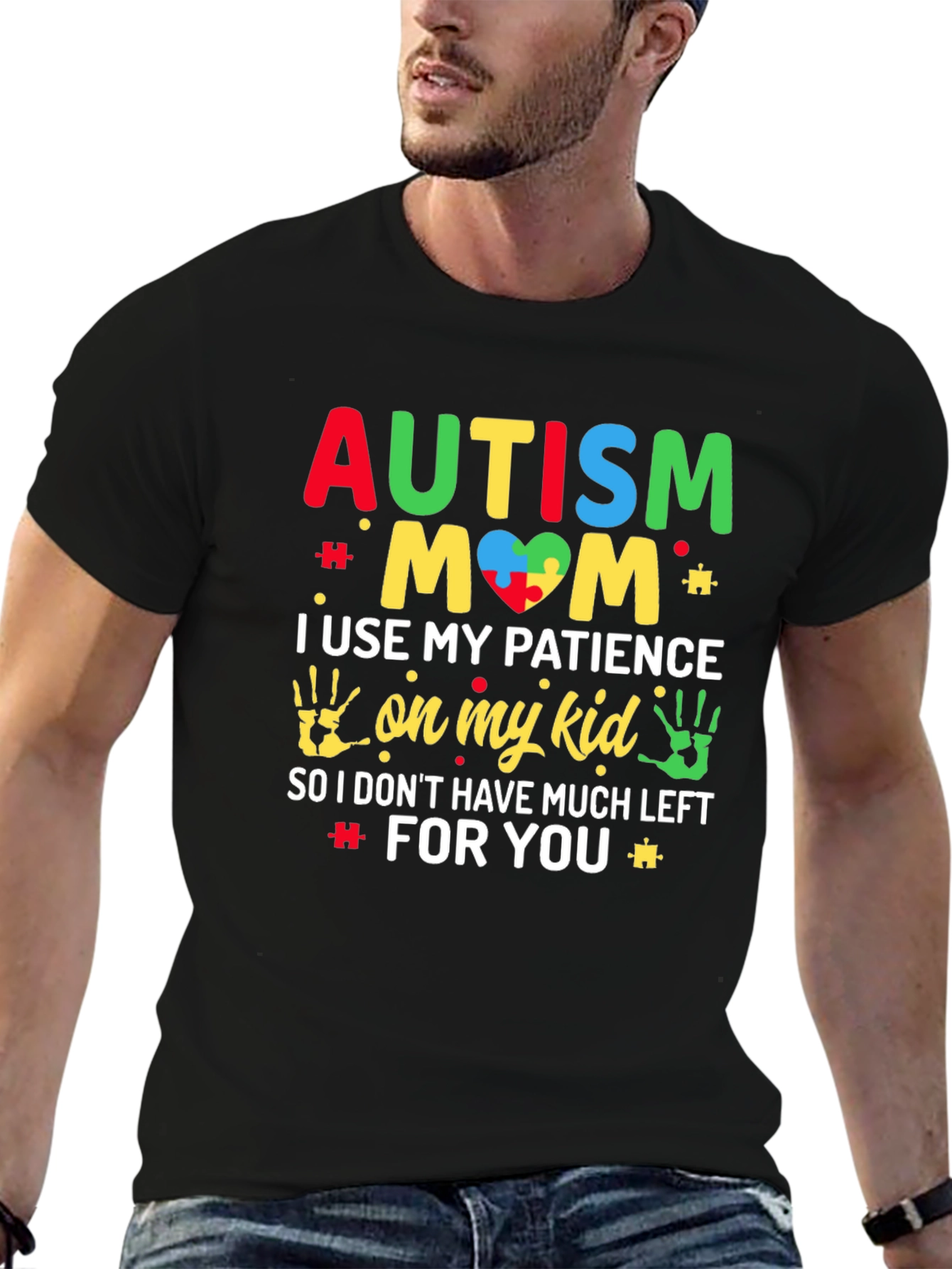 Autism Mom Graphic Tee Support Awareness