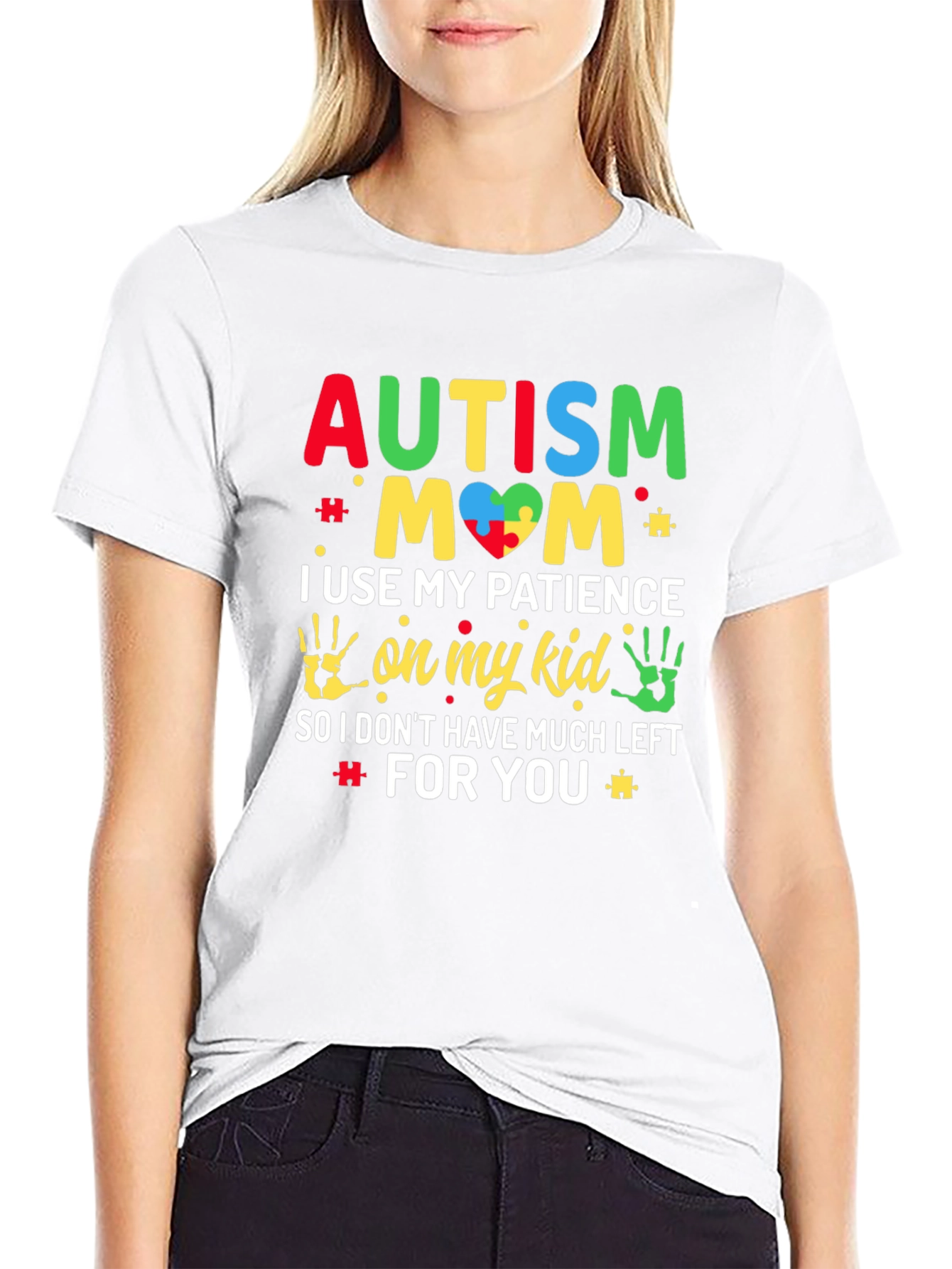 Autism Mom Graphic Tee Support Awareness