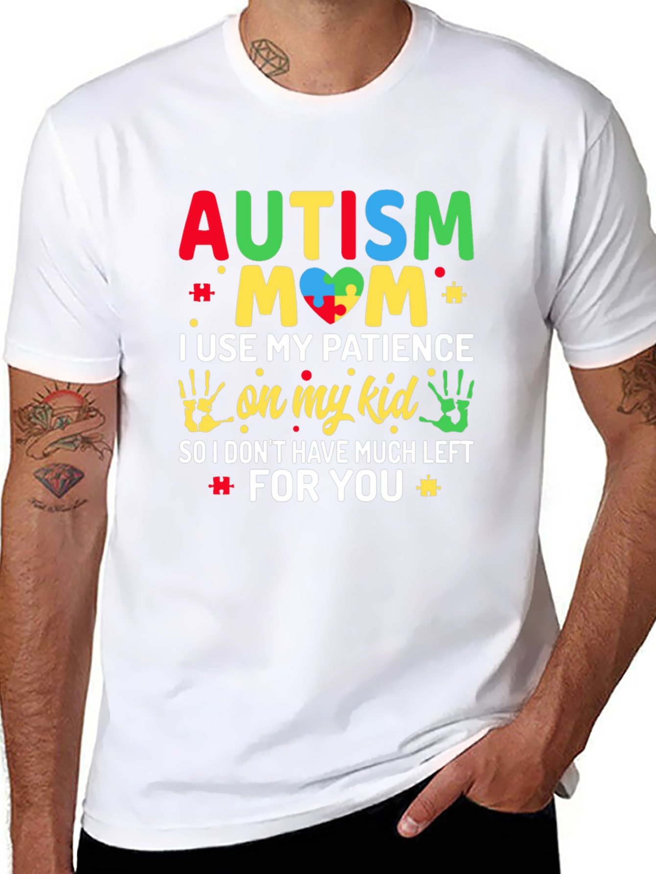 Autism Mom Graphic Tee Support Awareness