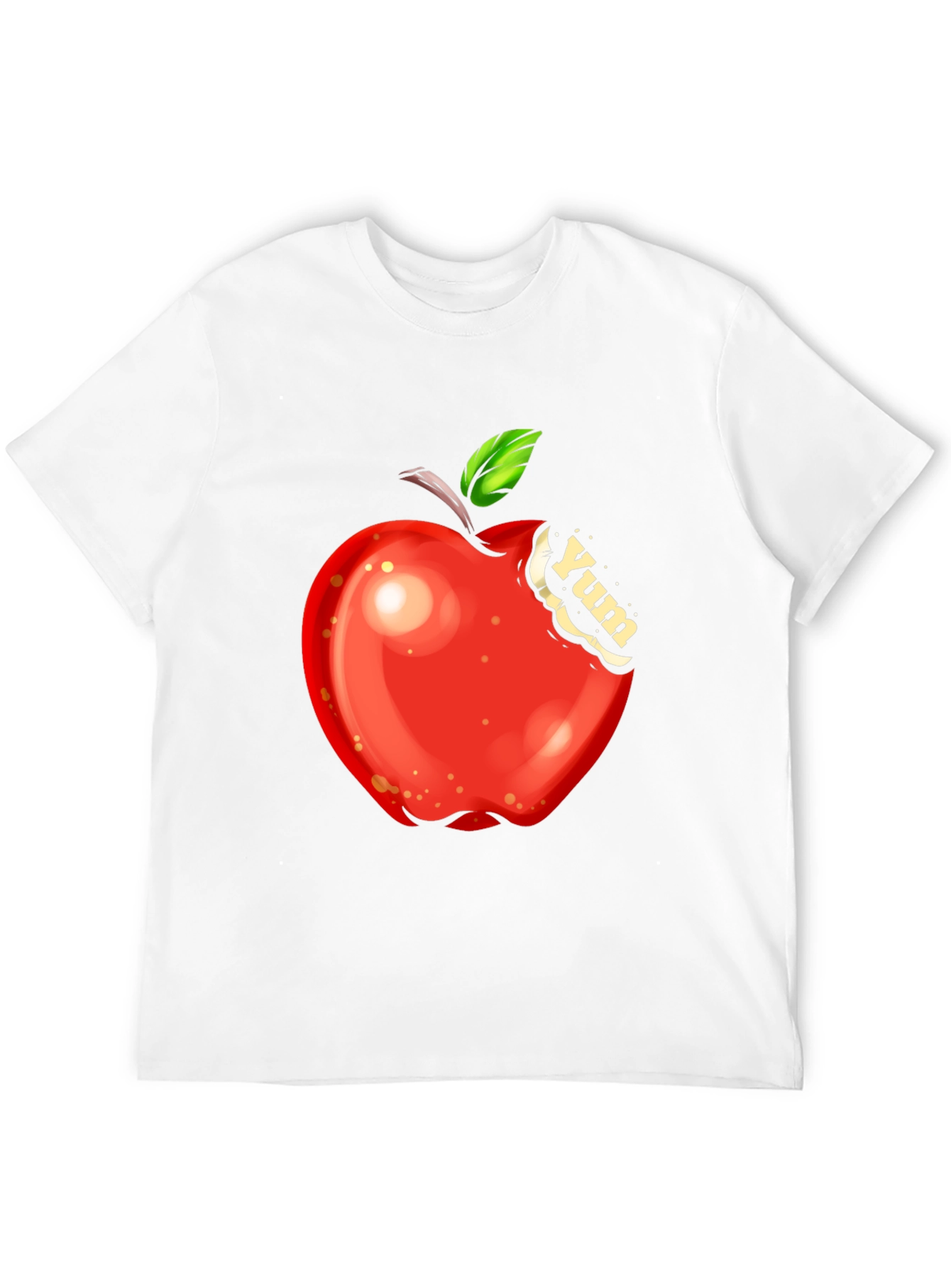 Yum Apple Graphic Tee - Bite into Style!