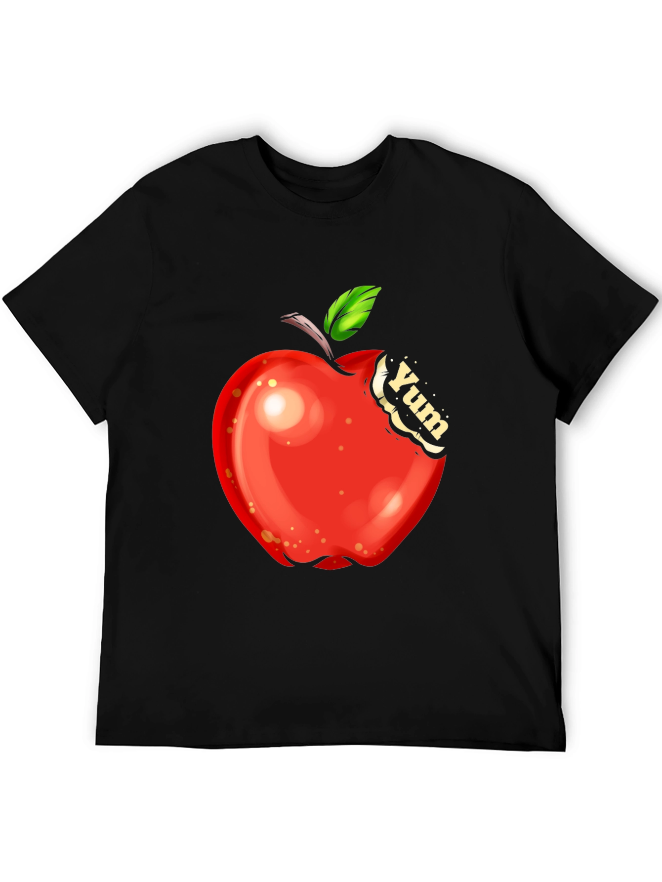 Yum Apple Graphic Tee - Bite into Style!