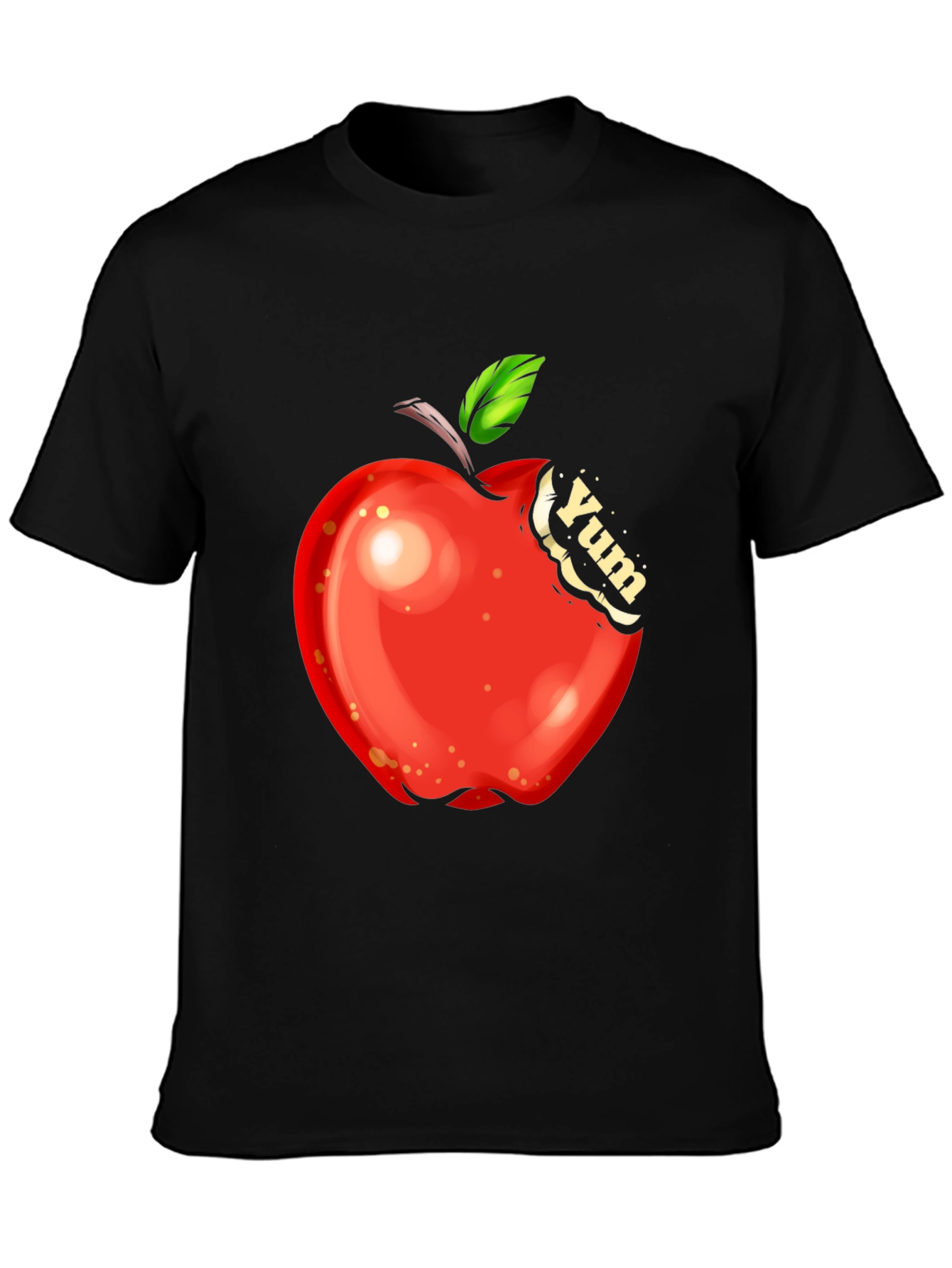 Yum Apple Graphic Tee - Bite into Style!