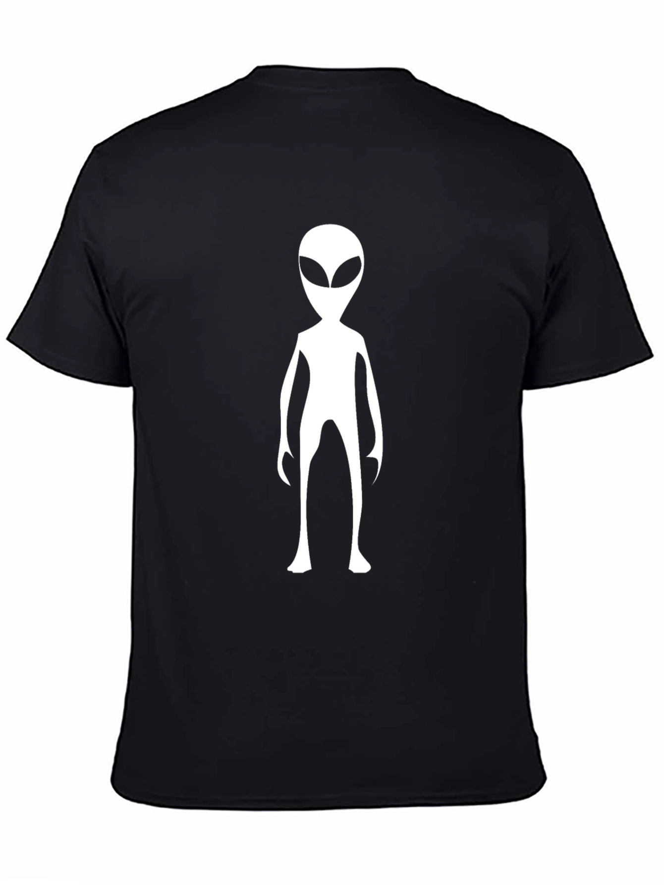 Alien Graphic T-Shirt - Black Crew Neck Tee