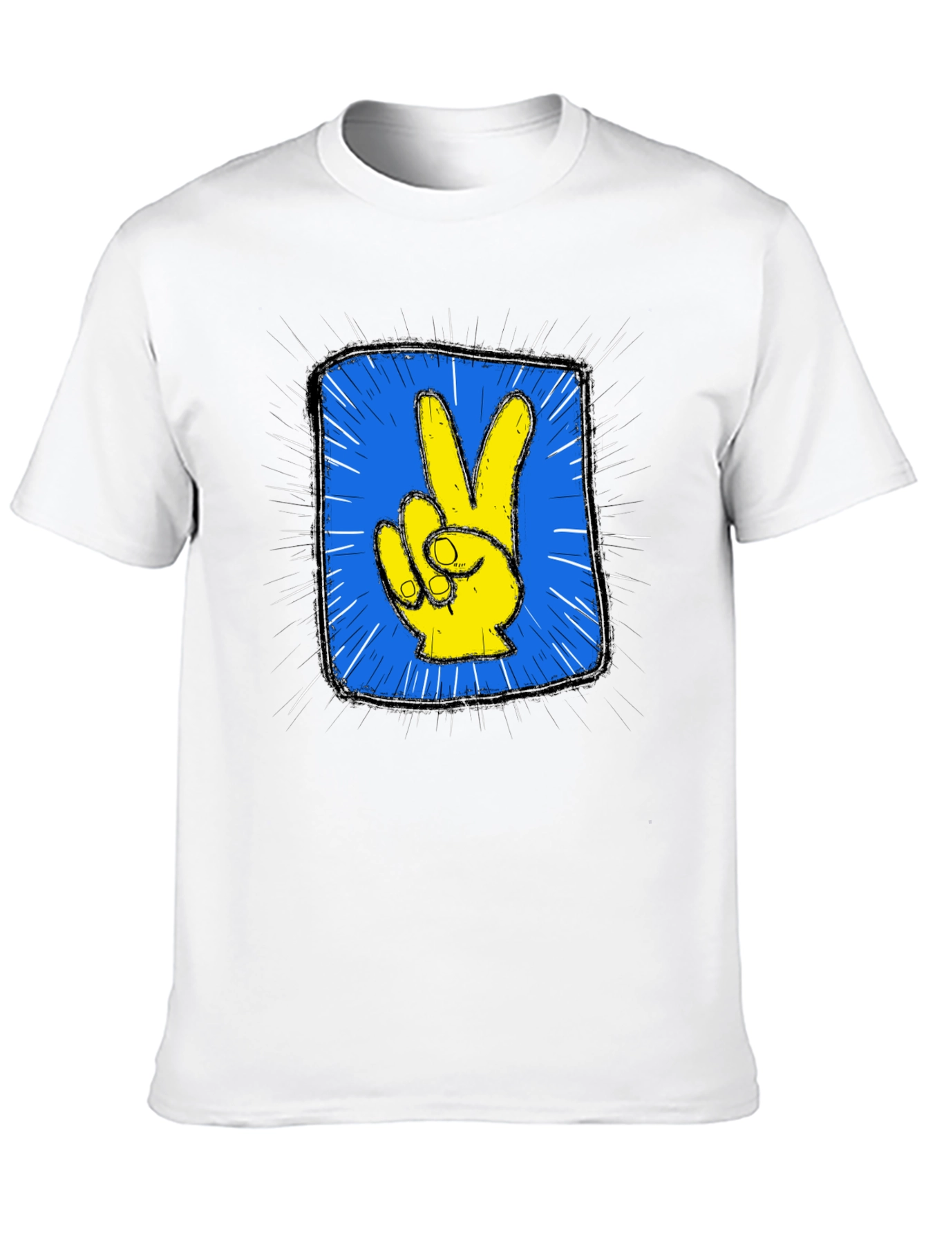 Peace Hand Graphic Tee - Stylish & Comfortable