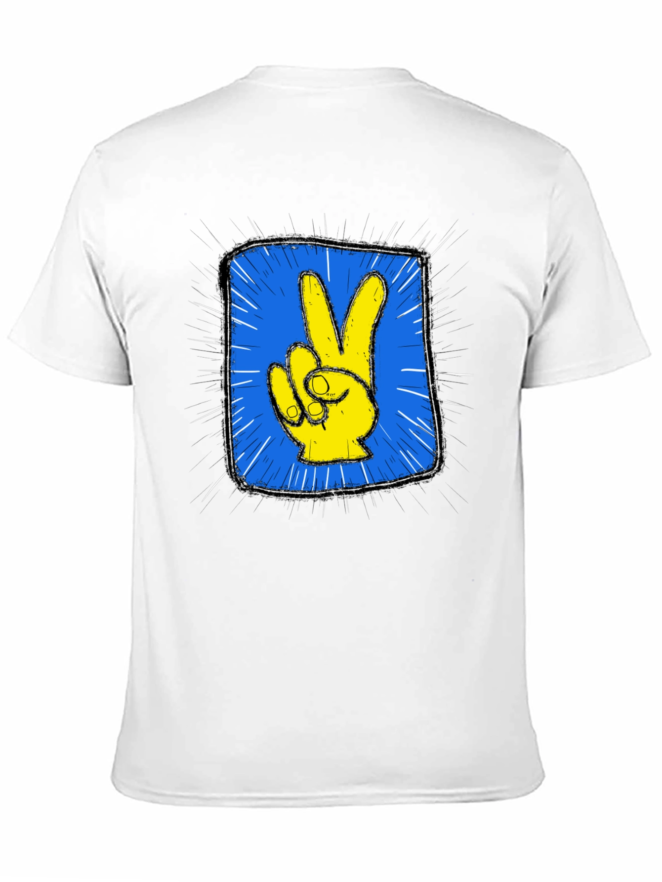 Peace Hand Graphic Tee - Stylish & Comfortable