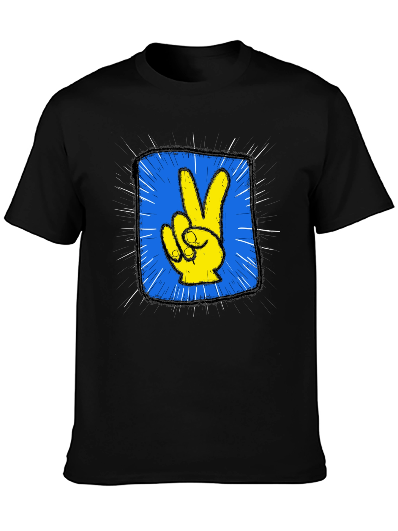 Peace Hand Graphic Tee - Stylish & Comfortable