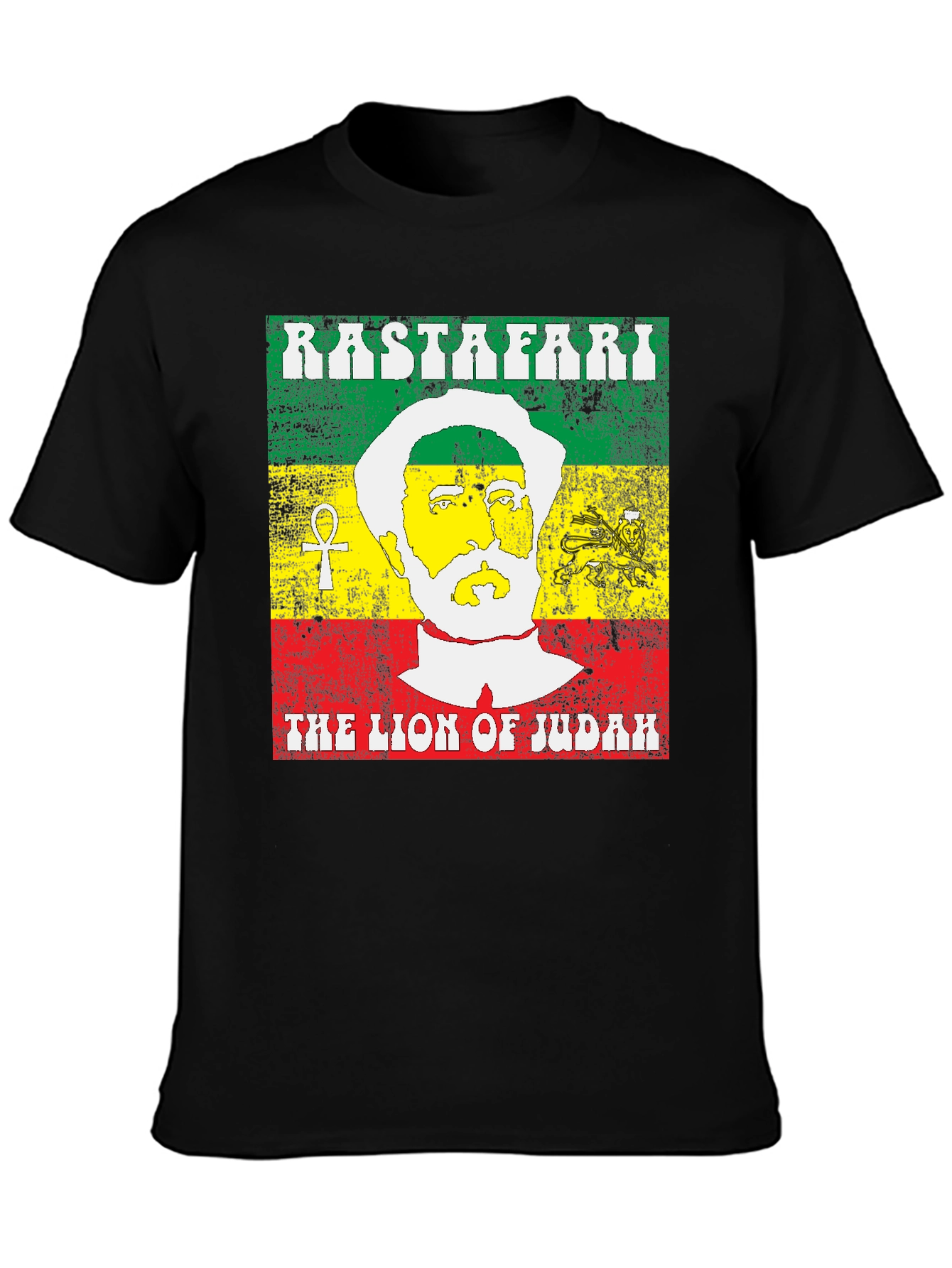 Rastafari Lion of Judah Graphic T-Shirt