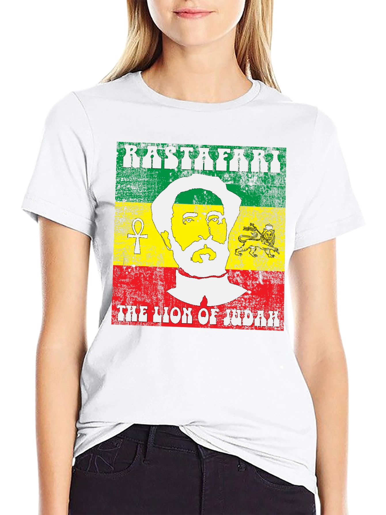 Rastafari Lion of Judah Graphic T-Shirt