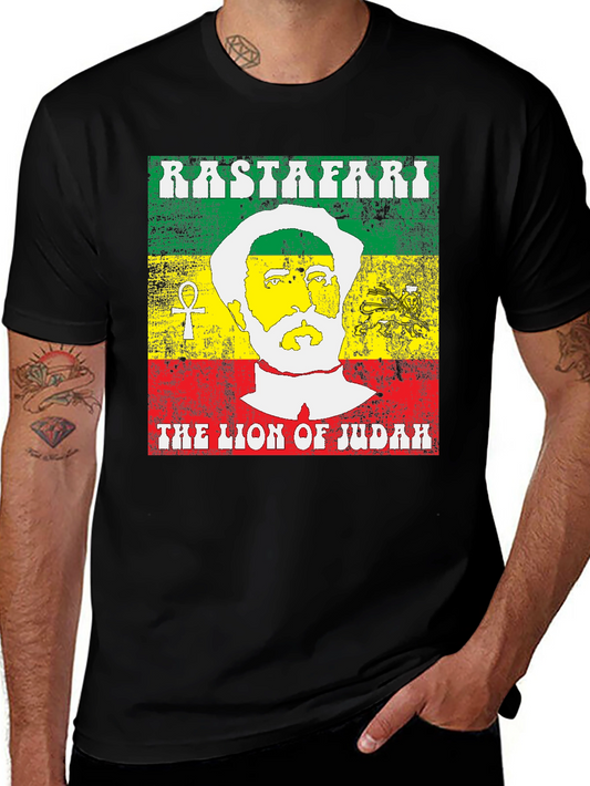 Rastafari Lion of Judah Graphic T-Shirt