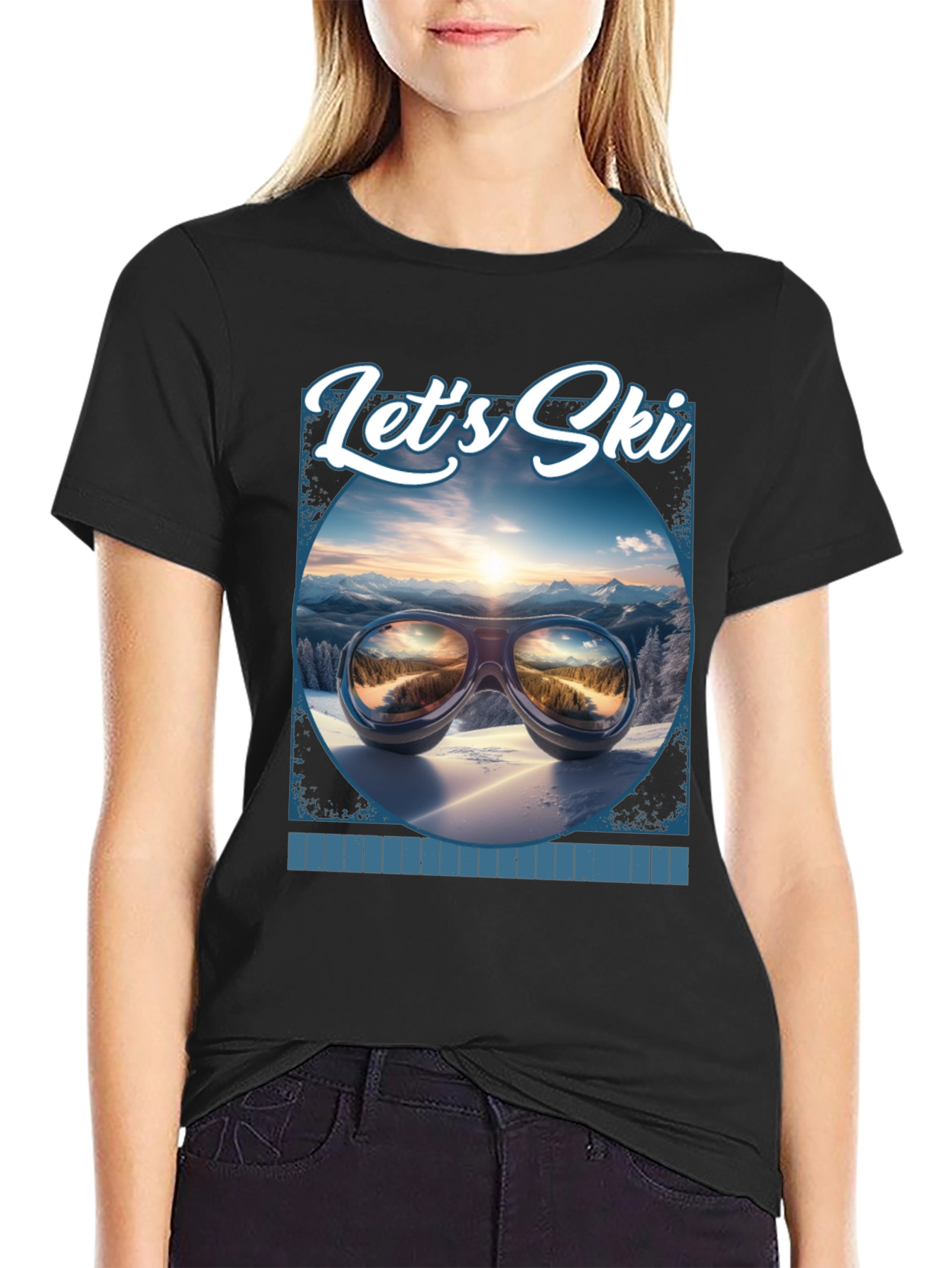 Lets Ski Graphic Tee