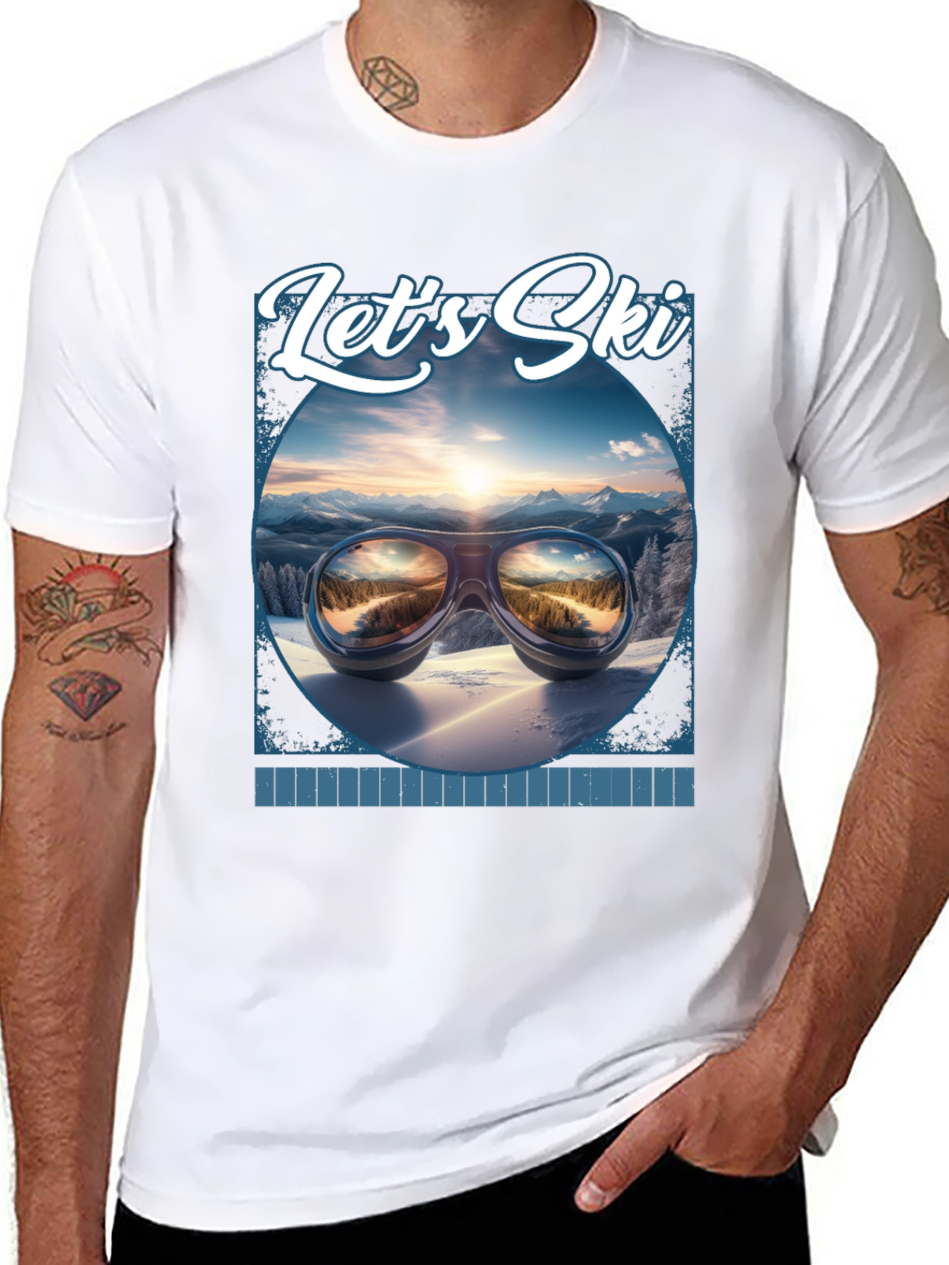 Lets Ski Graphic Tee