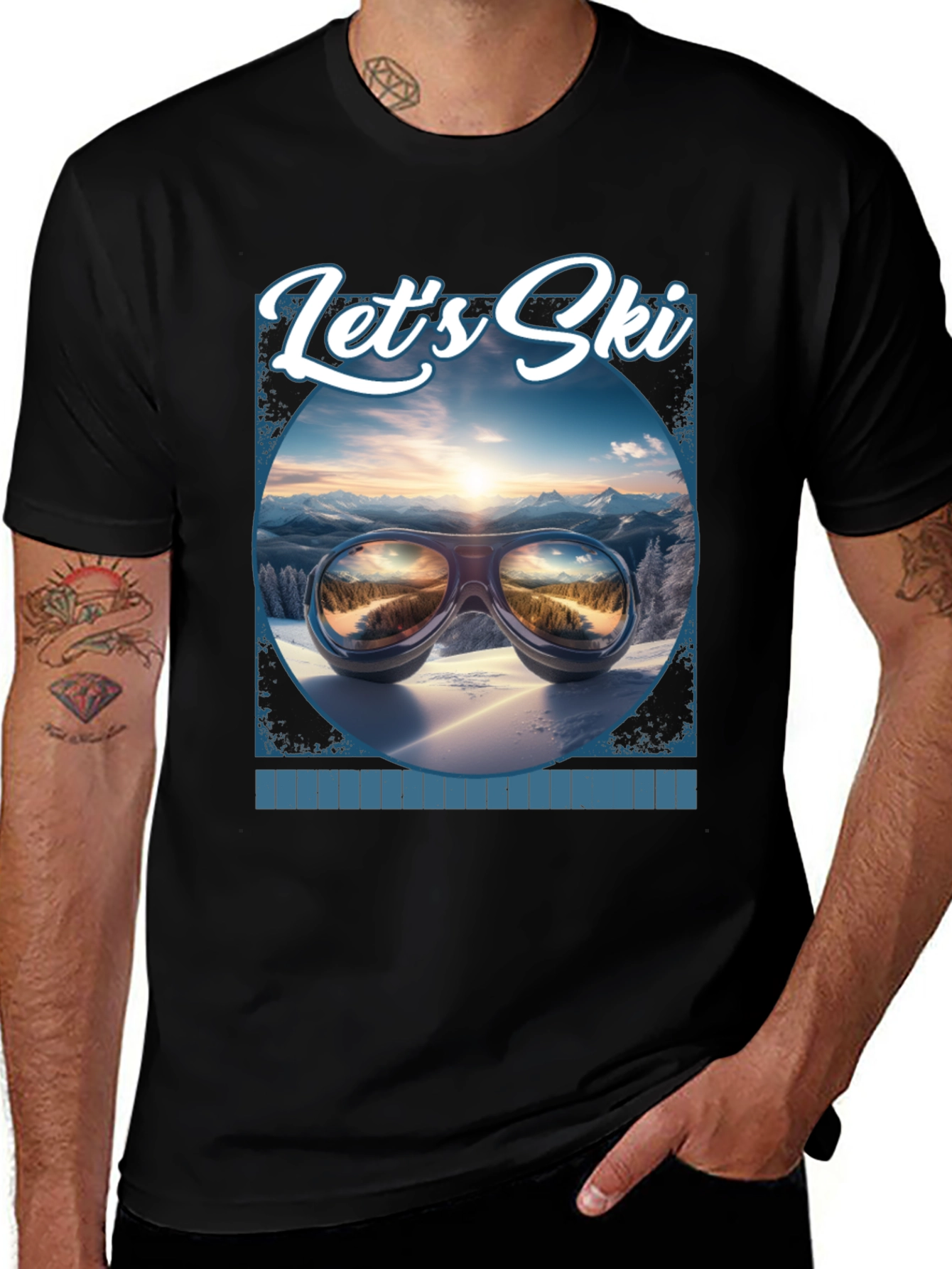 Lets Ski Graphic Tee