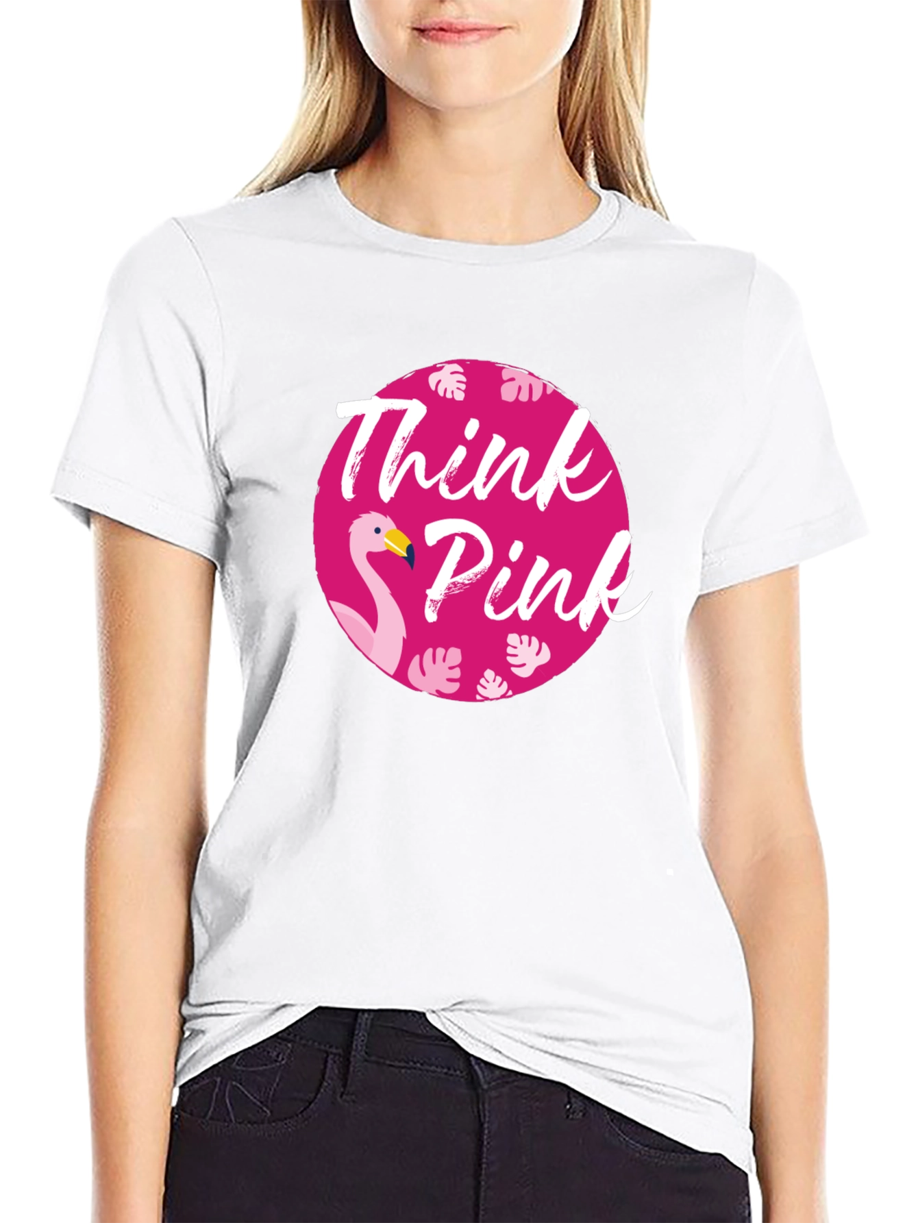 Think Pink Flamingo T-Shirt