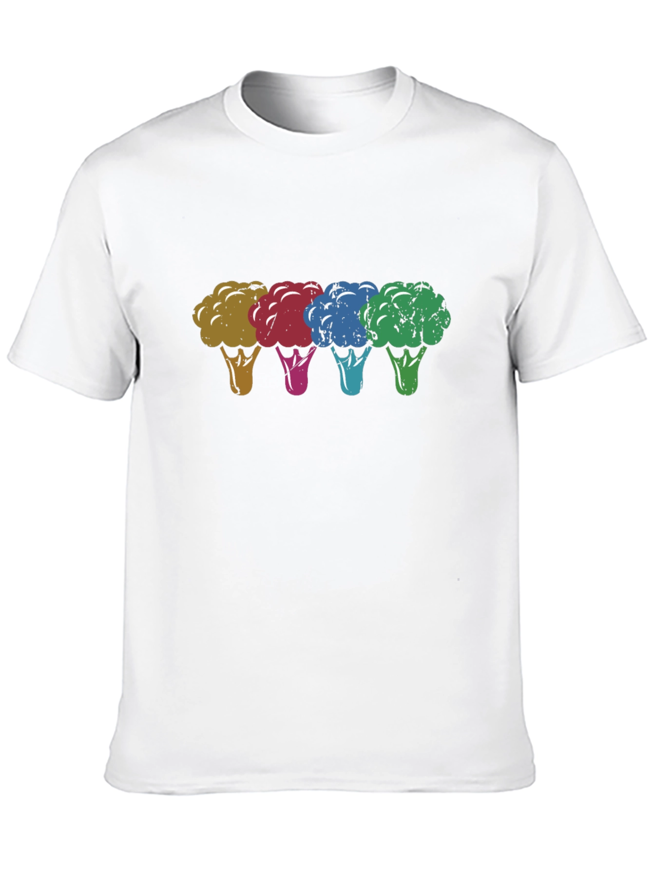 Colorful Broccoli Graphic Tee