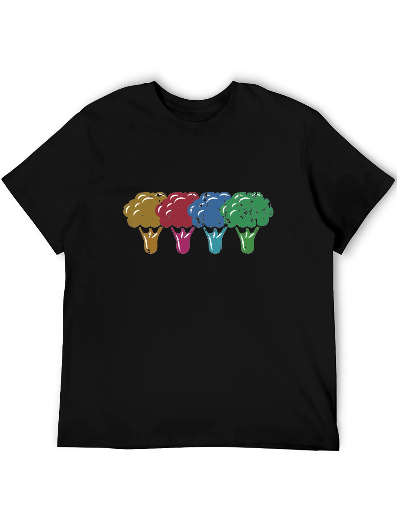 Colorful Broccoli Graphic Tee
