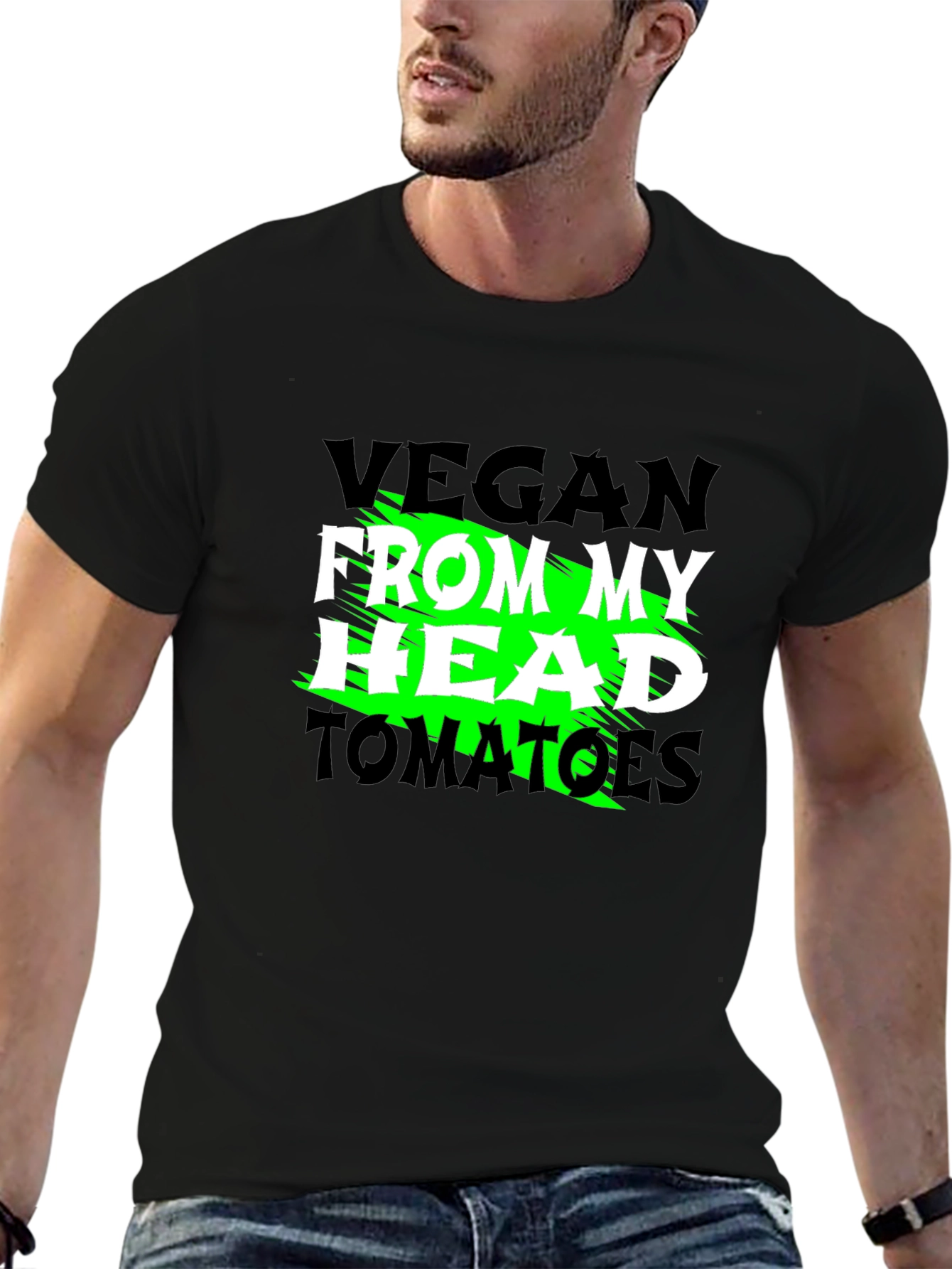 Vegan From My Head Tomatoes Graphic Tee