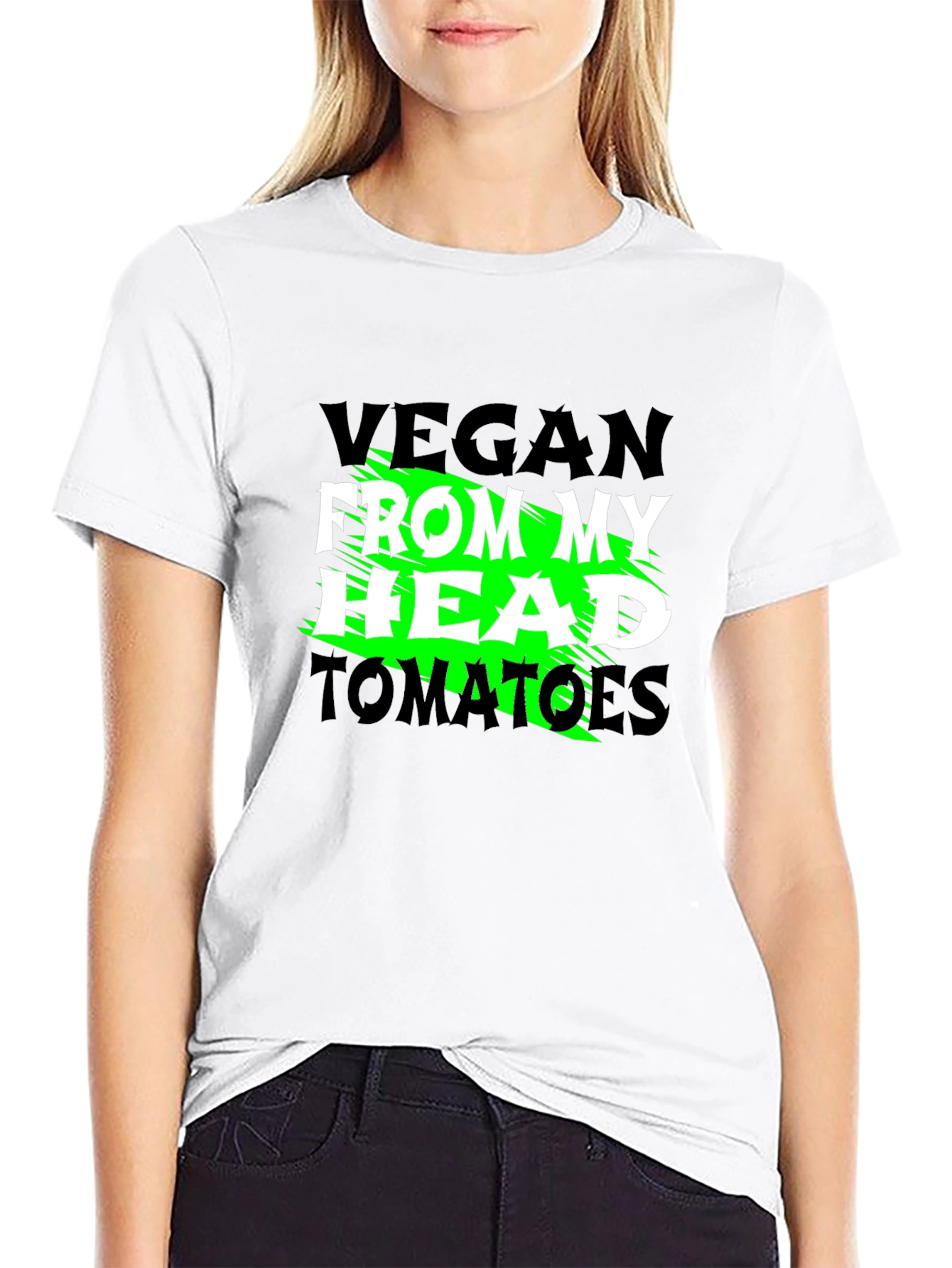 Vegan From My Head Tomatoes Graphic Tee