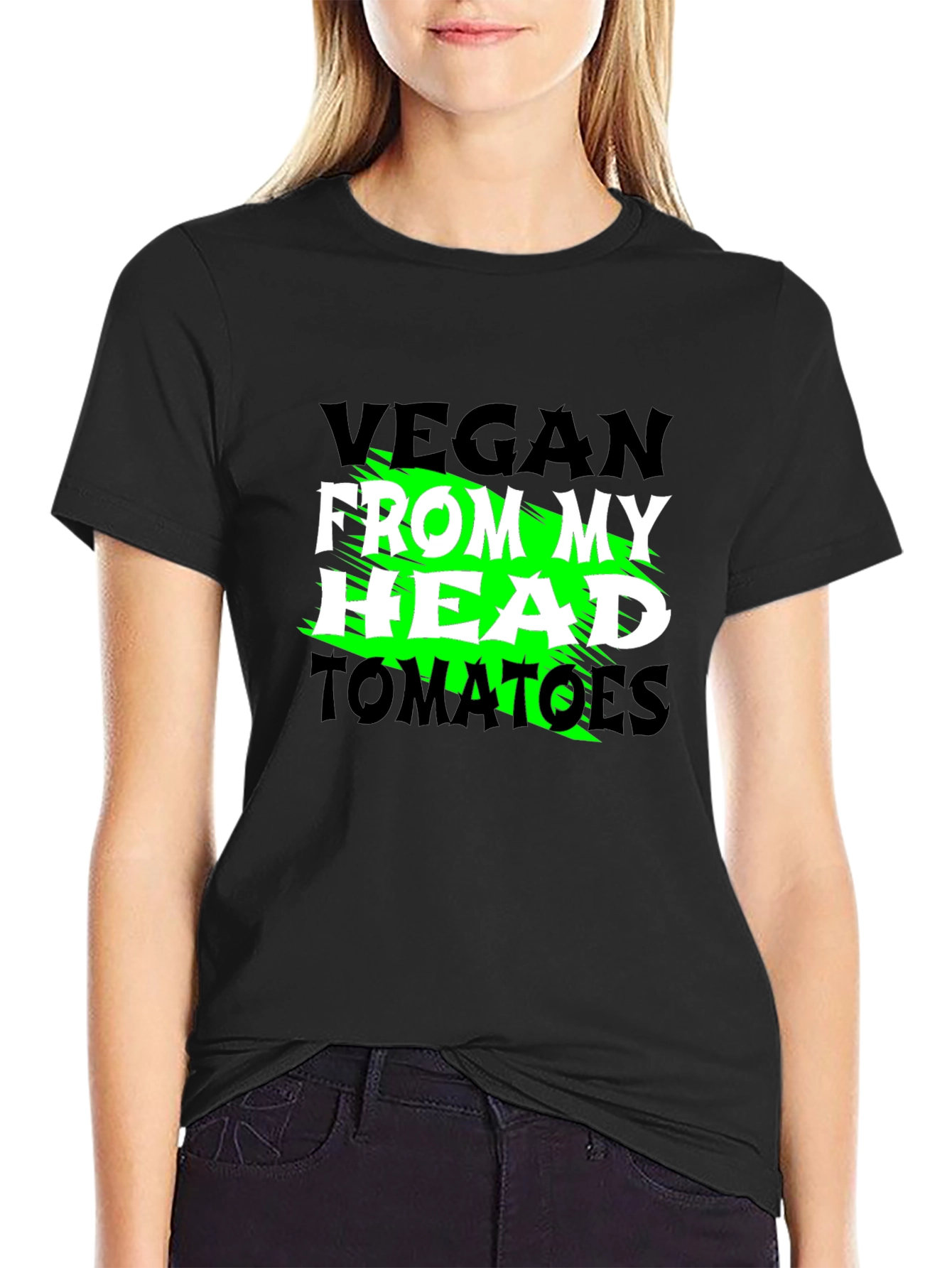 Vegan From My Head Tomatoes Graphic Tee