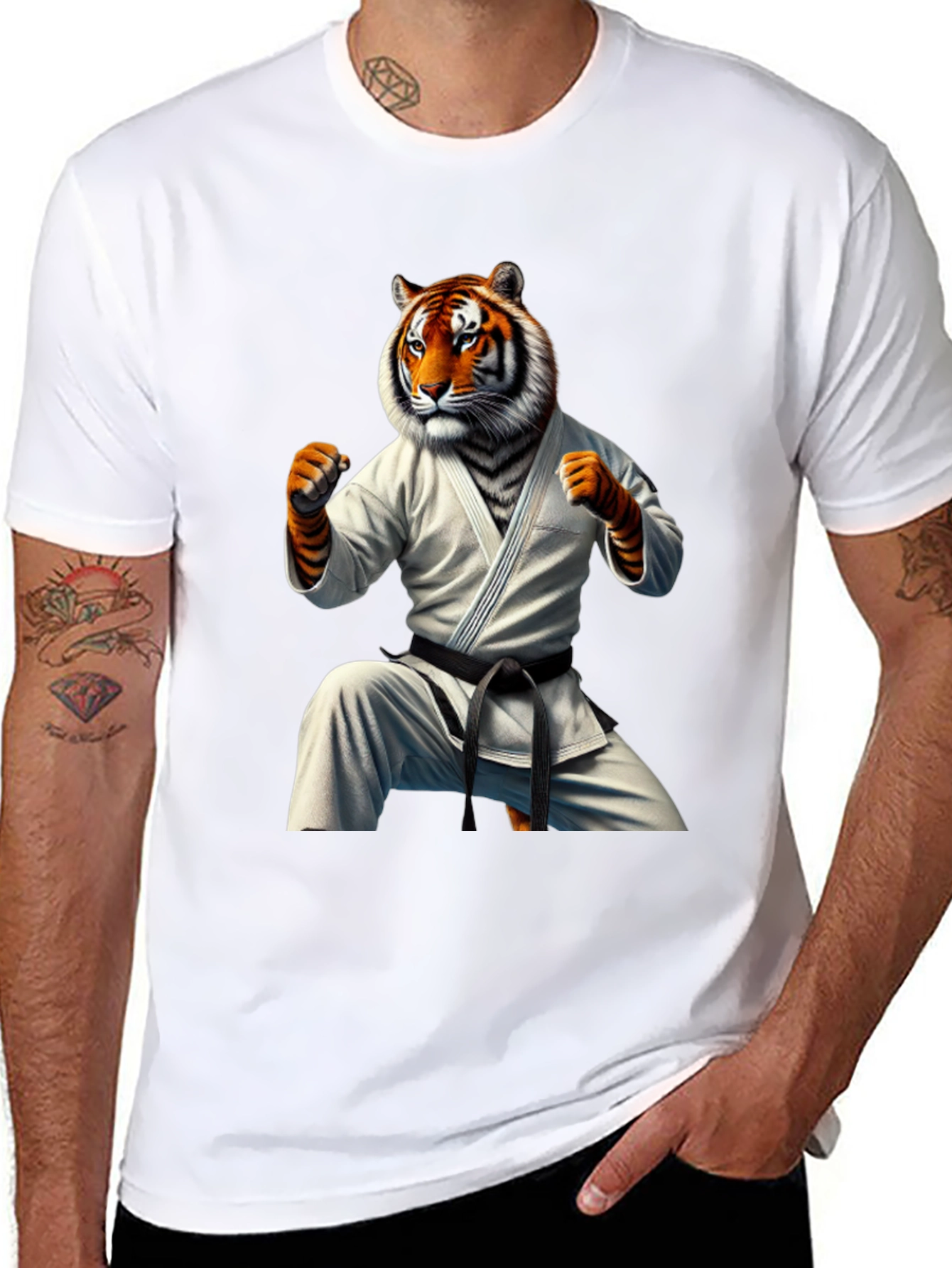 Tiger Karate Black T-Shirt