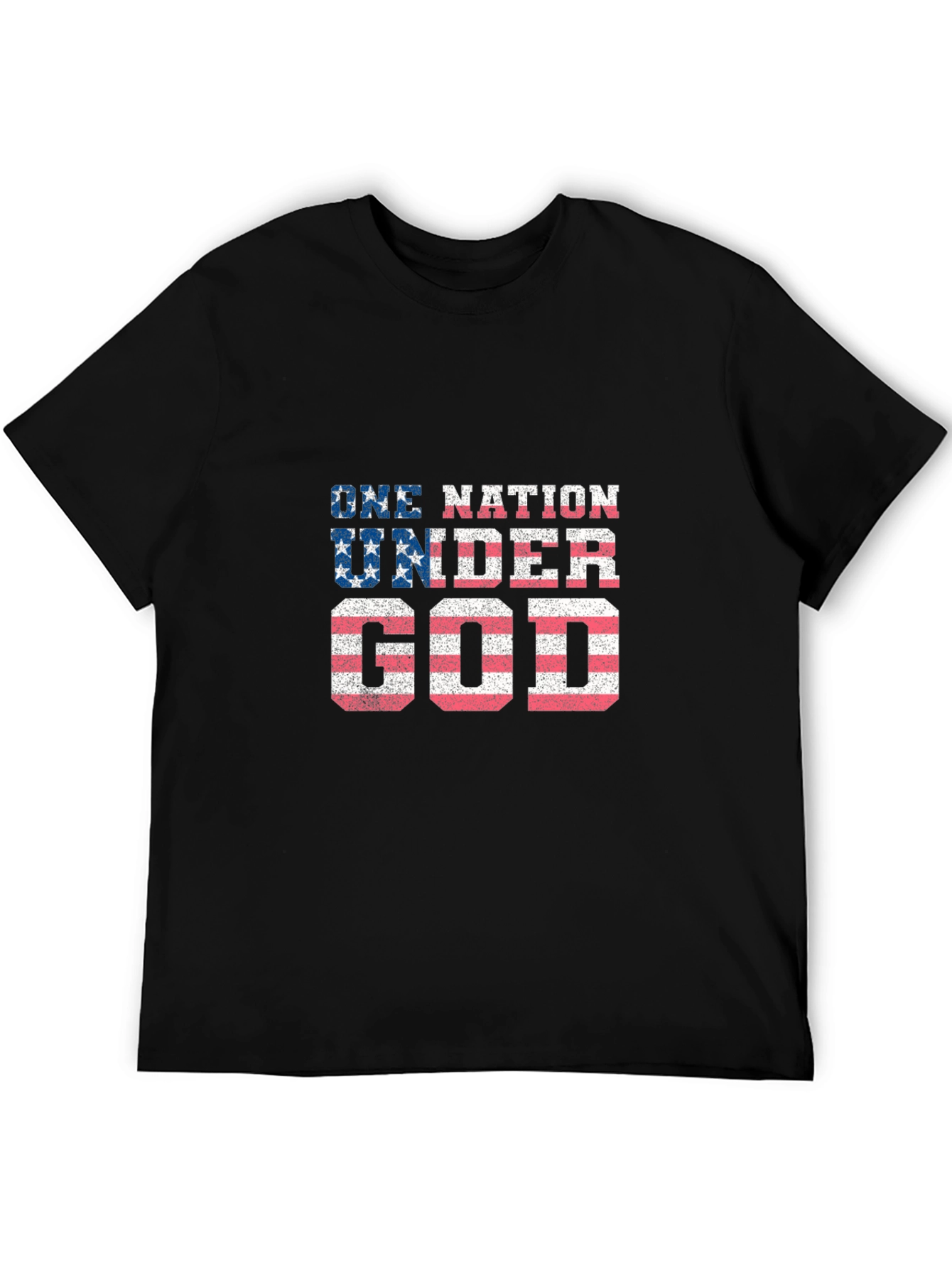 One Nation Under God Patriotic Graphic Tee
