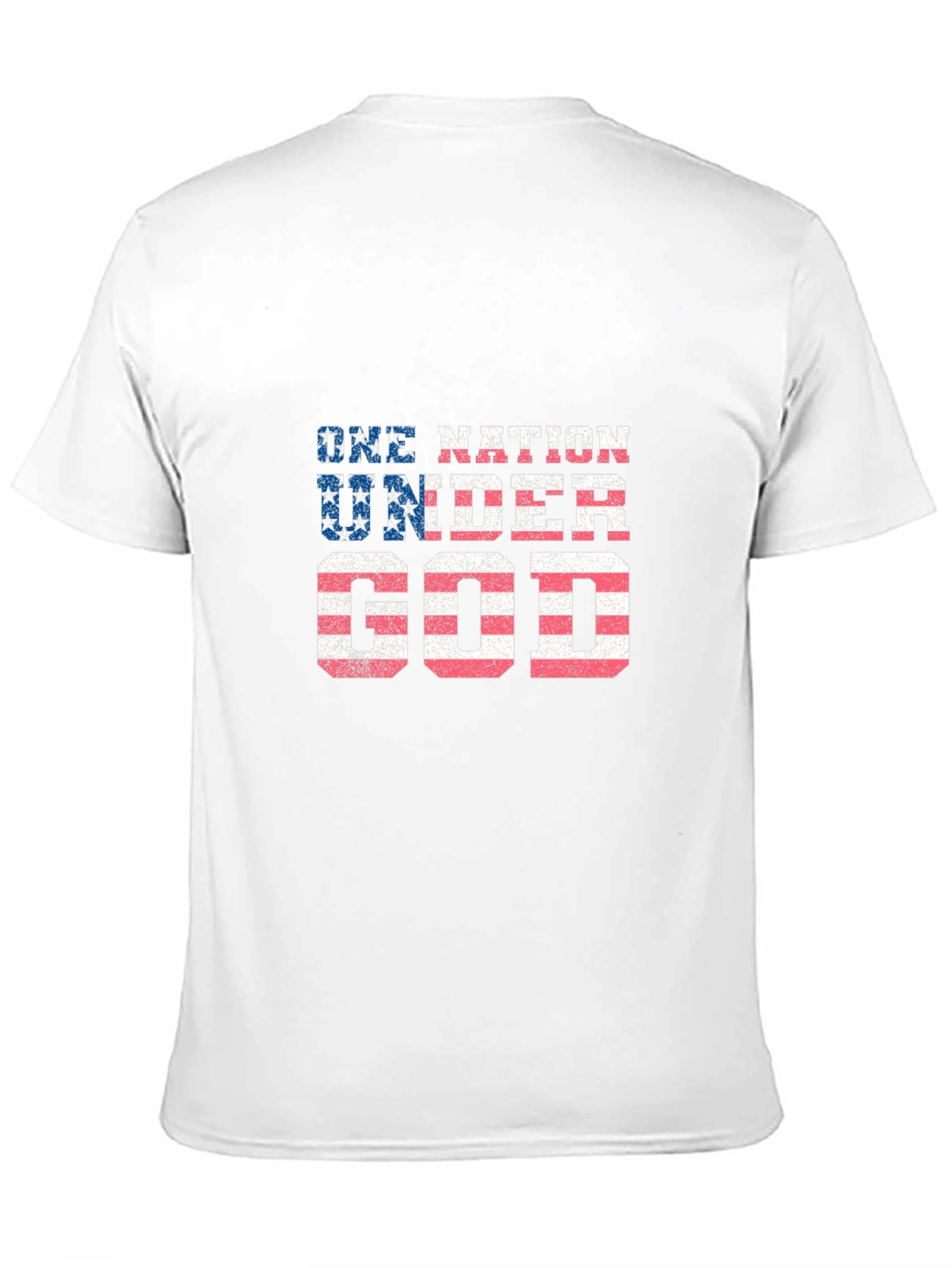 One Nation Under God Patriotic Graphic Tee