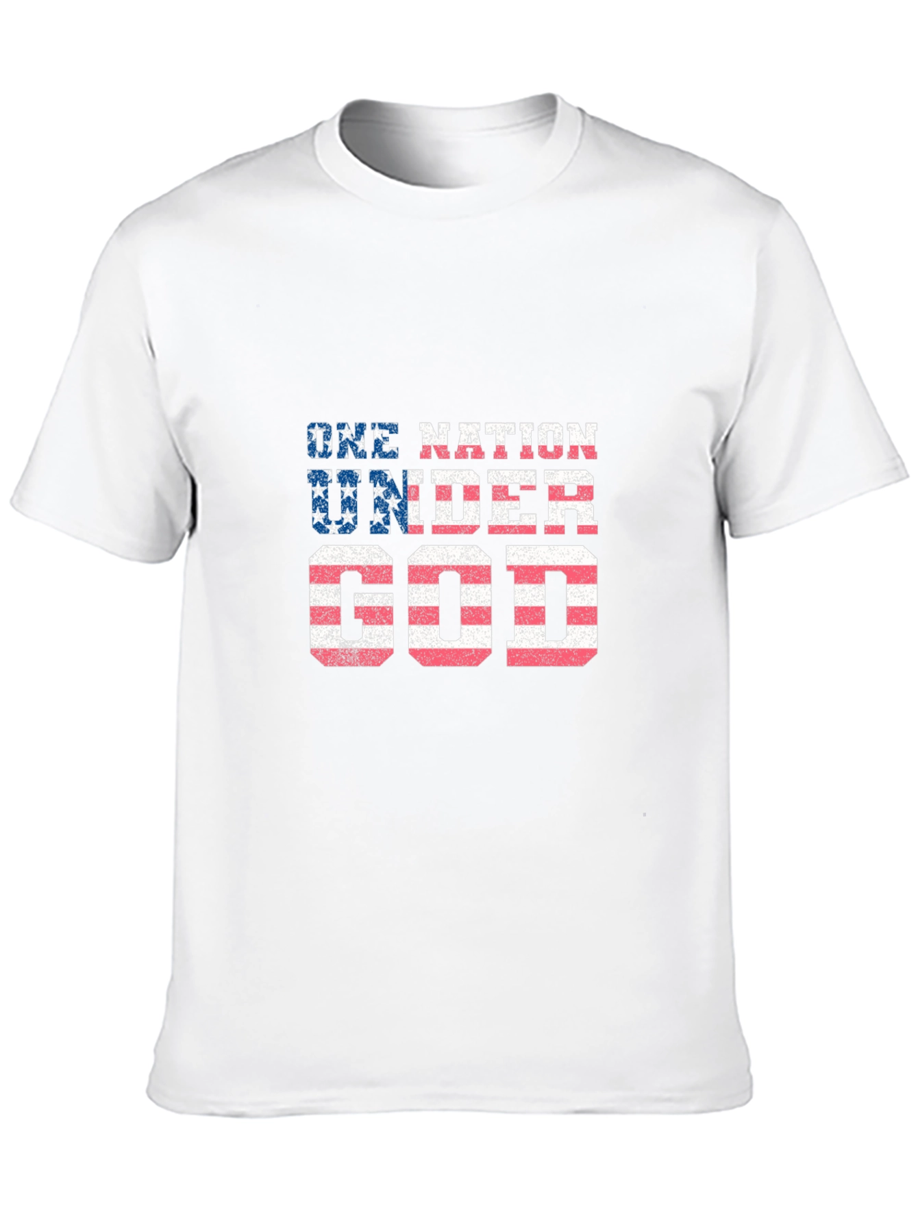 One Nation Under God Patriotic Graphic Tee