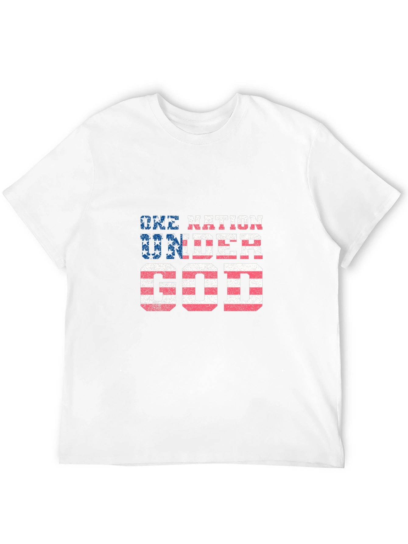 One Nation Under God Patriotic Graphic Tee
