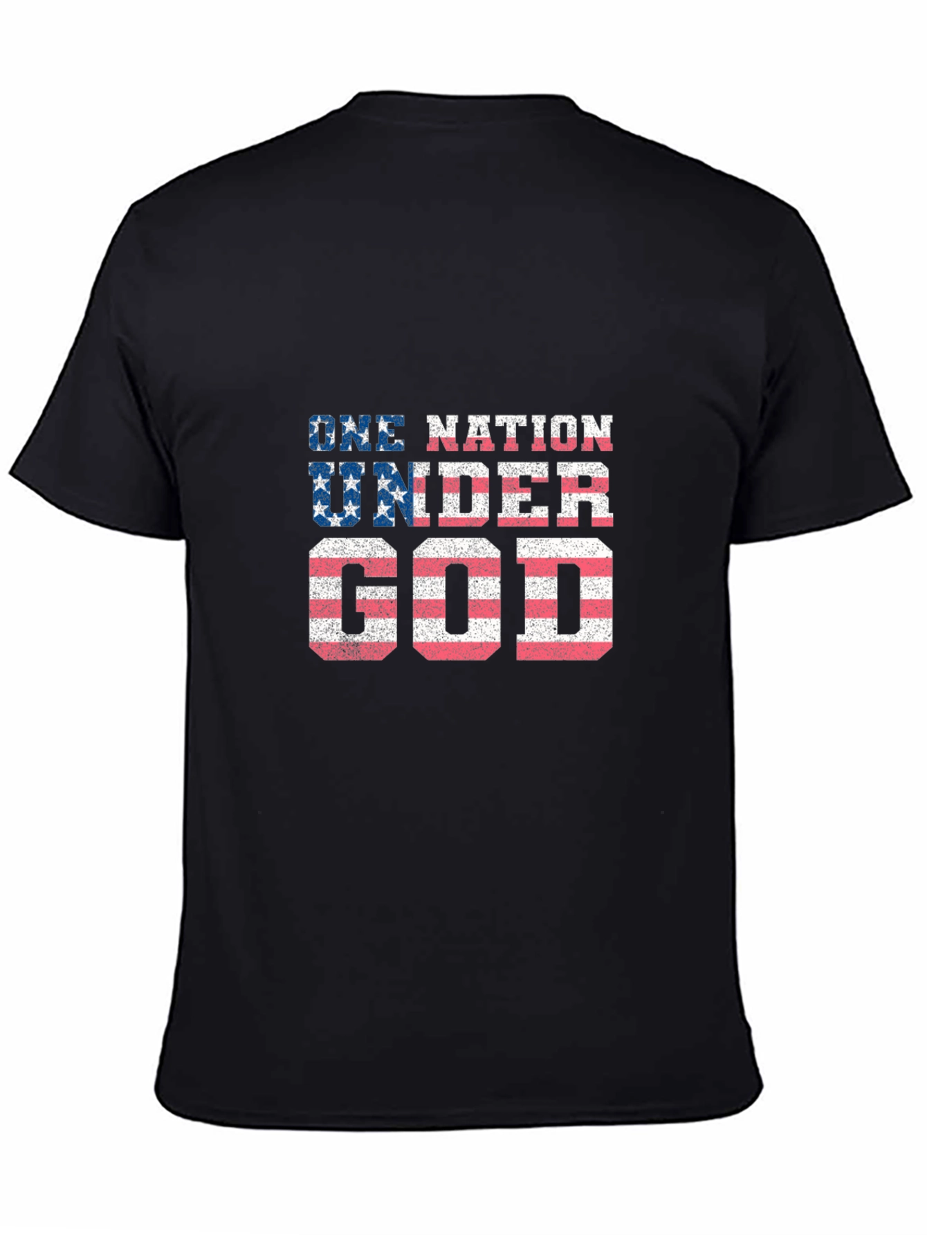 One Nation Under God Patriotic Graphic Tee